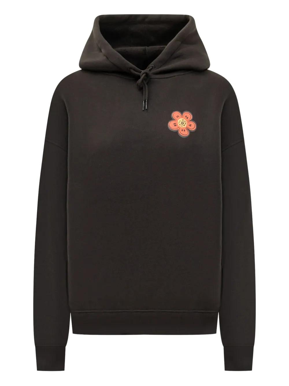 パーカー・フーディ Kenzo Embroidered Black Hoodie With Floral Motif Boke Flower' embroidered oversized hoodie in cotton | Men's