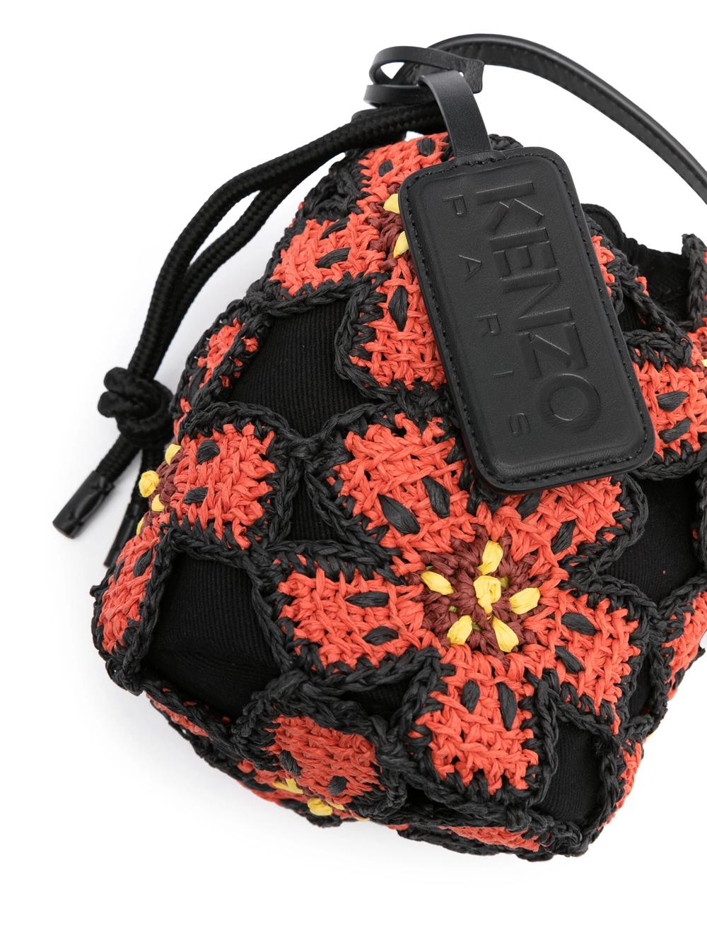 KENZO Boke-Flower Bucket Bag in Red | Lyst