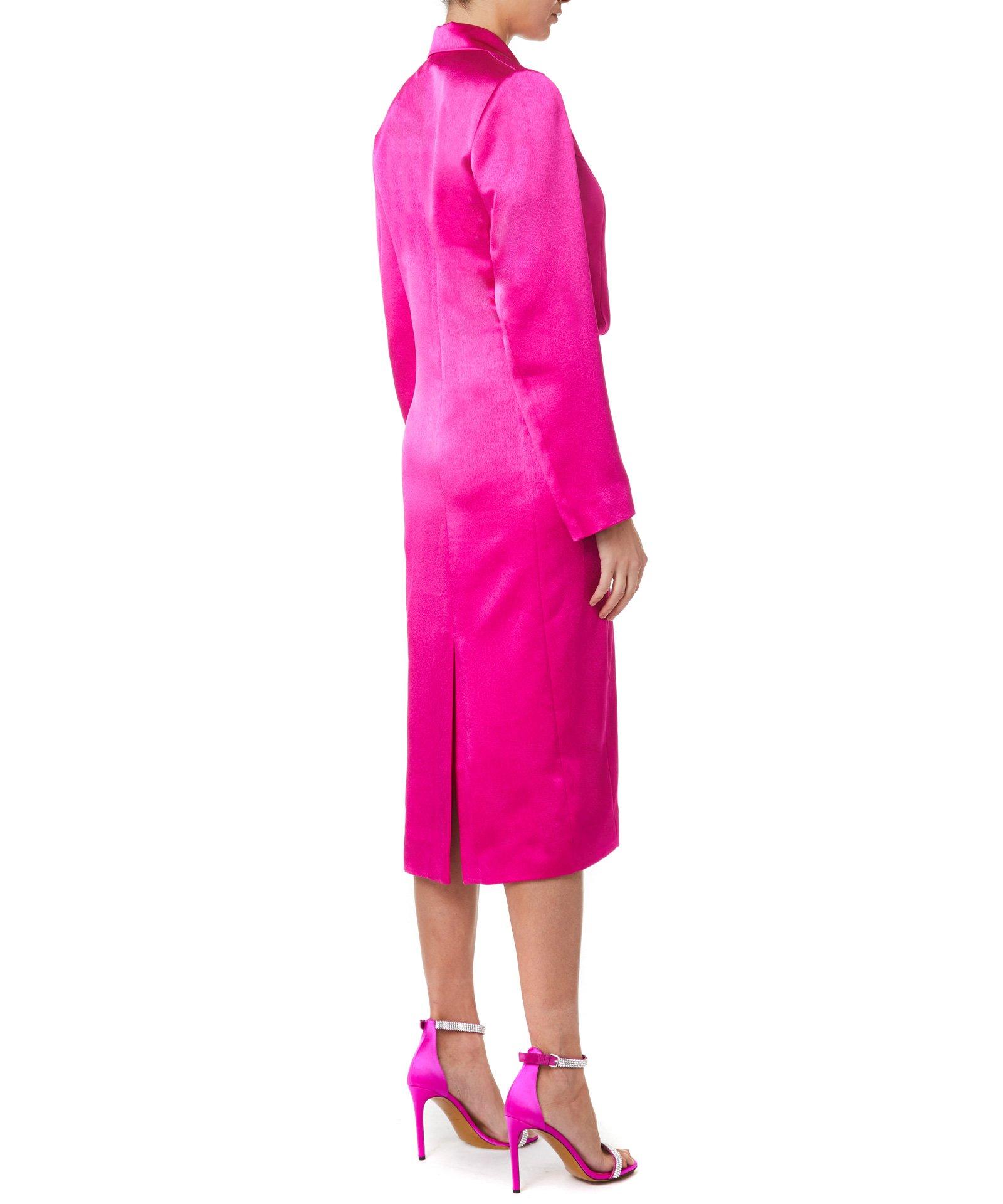 fuschia blazer dress