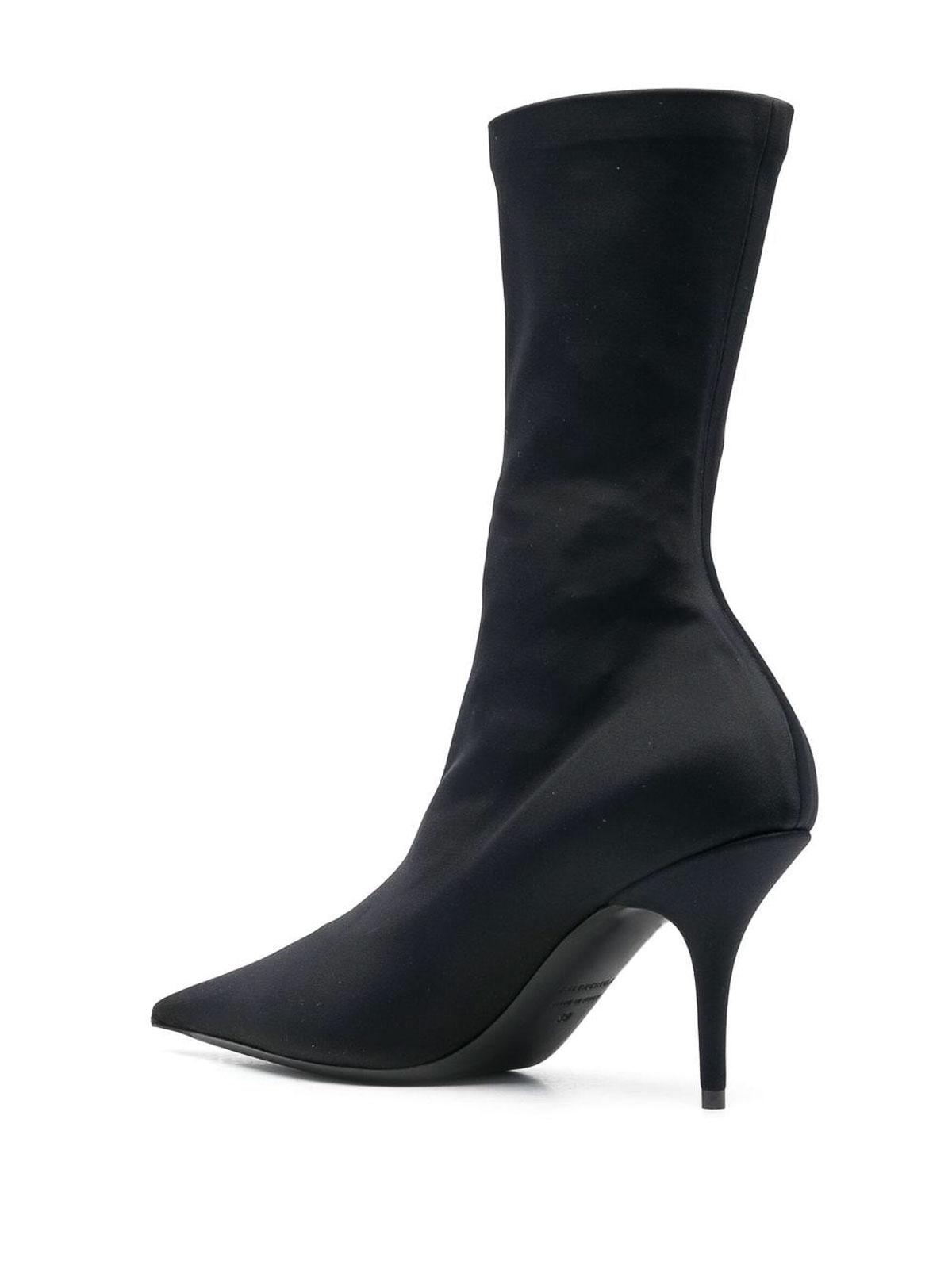 Balenciaga knife hotsell boots black