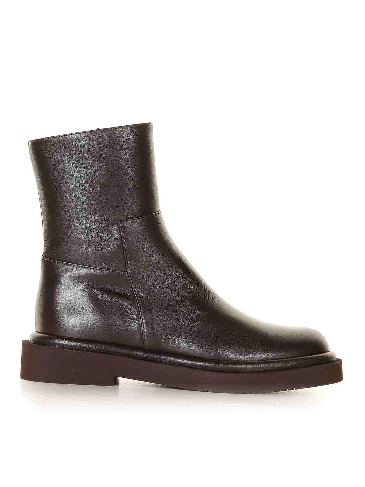 Paloma Barcelo Leather Ankle Boot in Brown Lyst UK