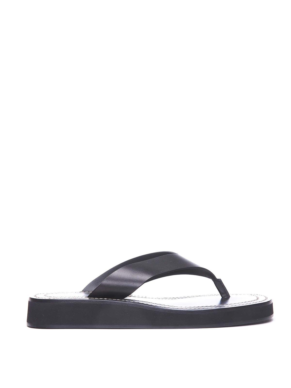 The Row Ginza Sandals in Blue Lyst