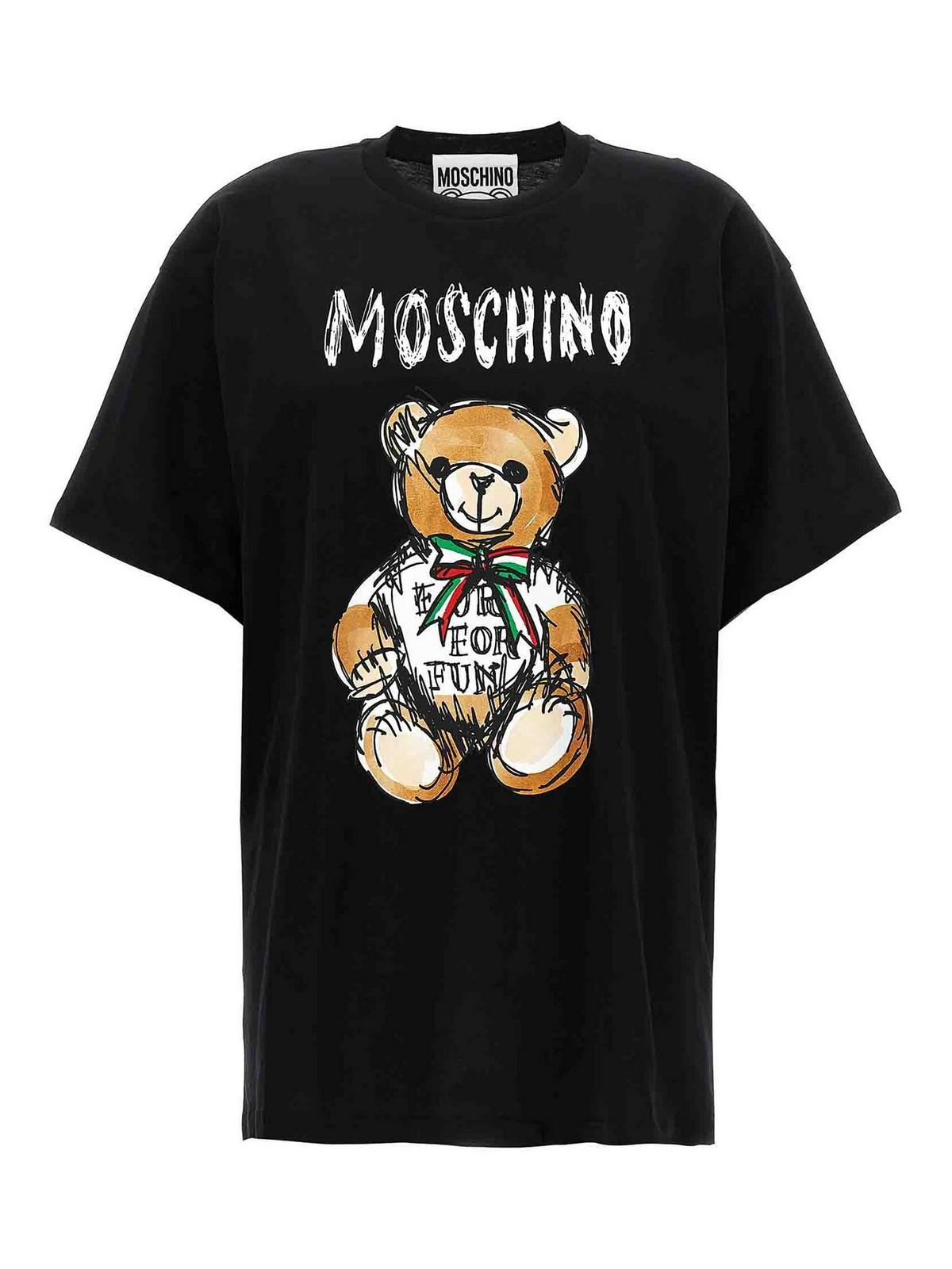 【関税込み】Moschino ブラック Moschino Teddy Bear Tシャツ T-shirt Moschino Teddy Bear | Moschino