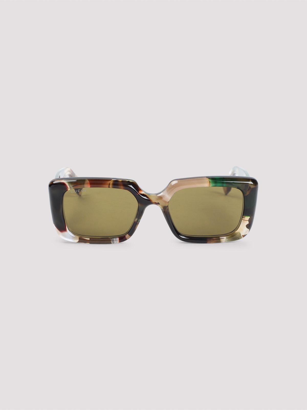 サングラス GUCCI GG 1906S SUNGLASSES Gucci GG1906S 001 Rectangular Sunglasses Burgundy Havana