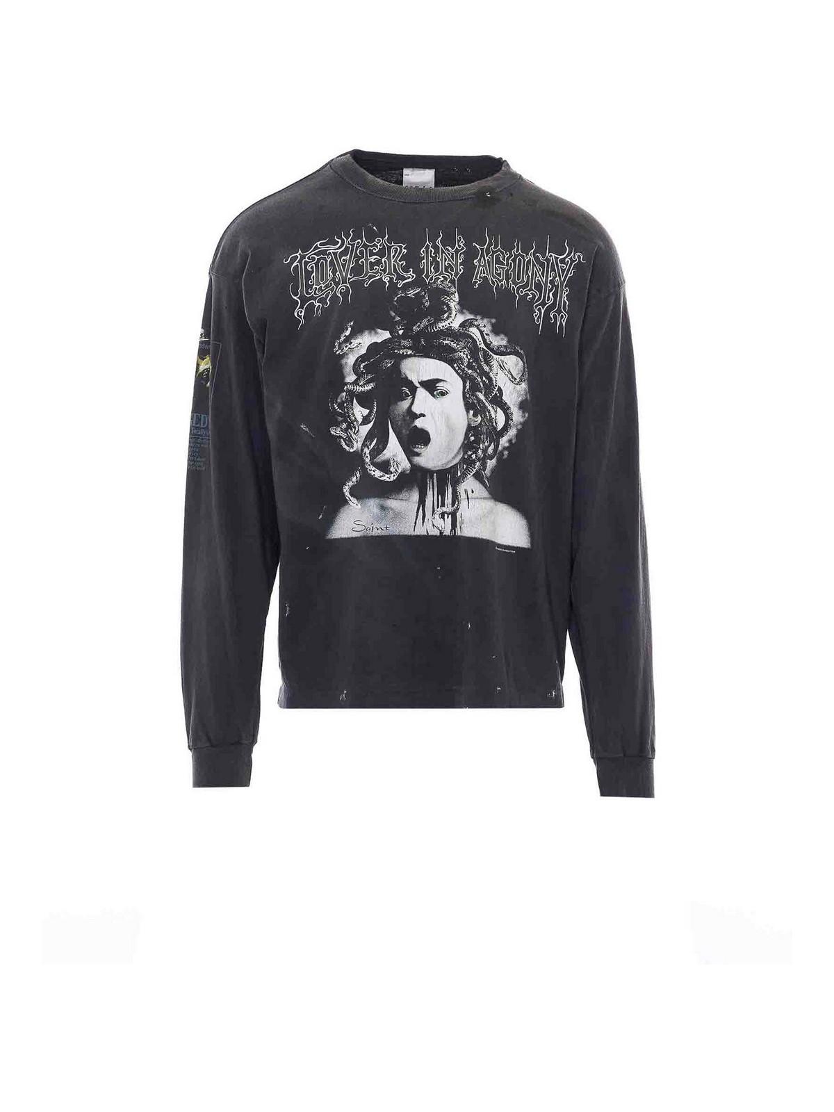 SAINT Mxxxxxx Long-sleeve t-shirts for Men | Online Sale up to 50