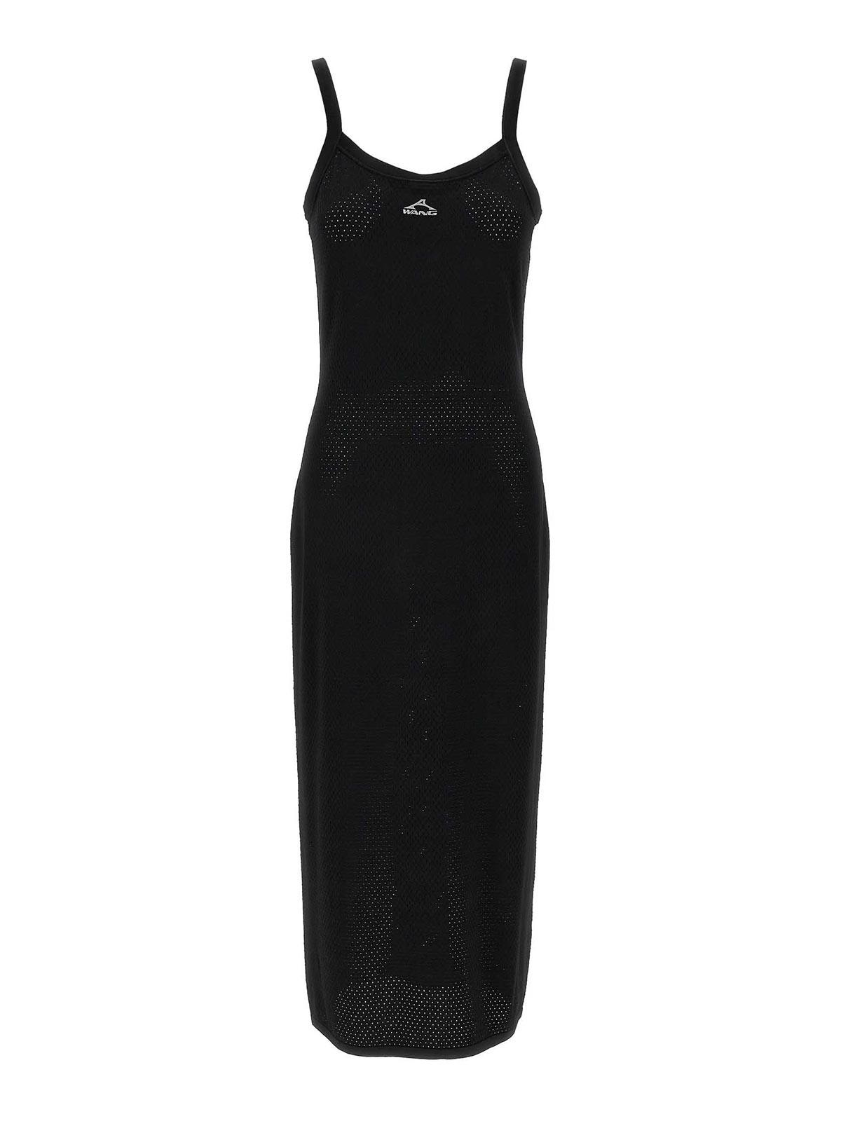 スカート T BY ALEXANDER WANG Mesh dress Black T By Alexander Wang Slip Dresses for Women | Lyst
