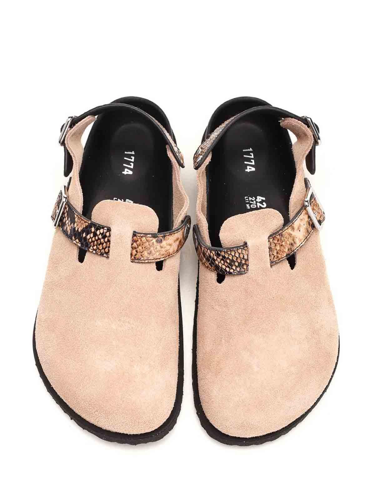 Birkenstock Tokio Cazador With Snake Leather 1774 in Natural for