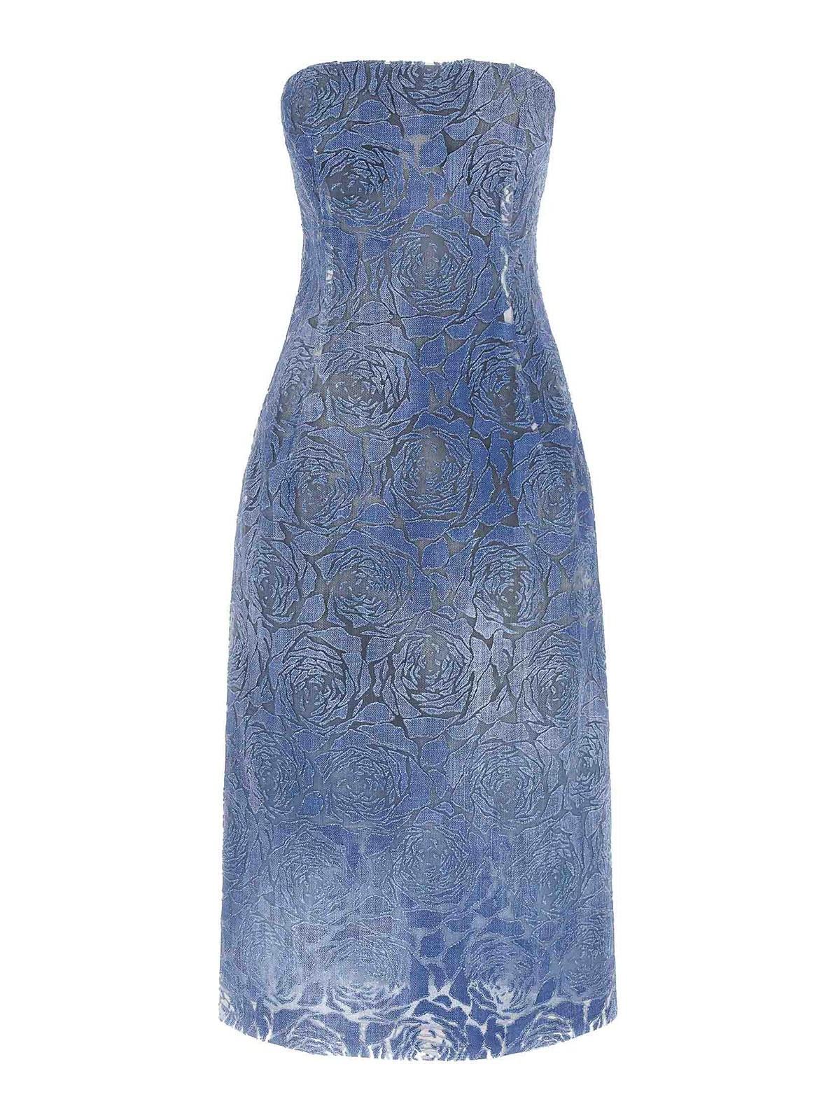 ワンピース ERMANNO SCERVINO SS25 Devore dress (D462Q750QMV S4217) ERMANNO SCERVINO(エルマノシェルビーノ ) ワンピース