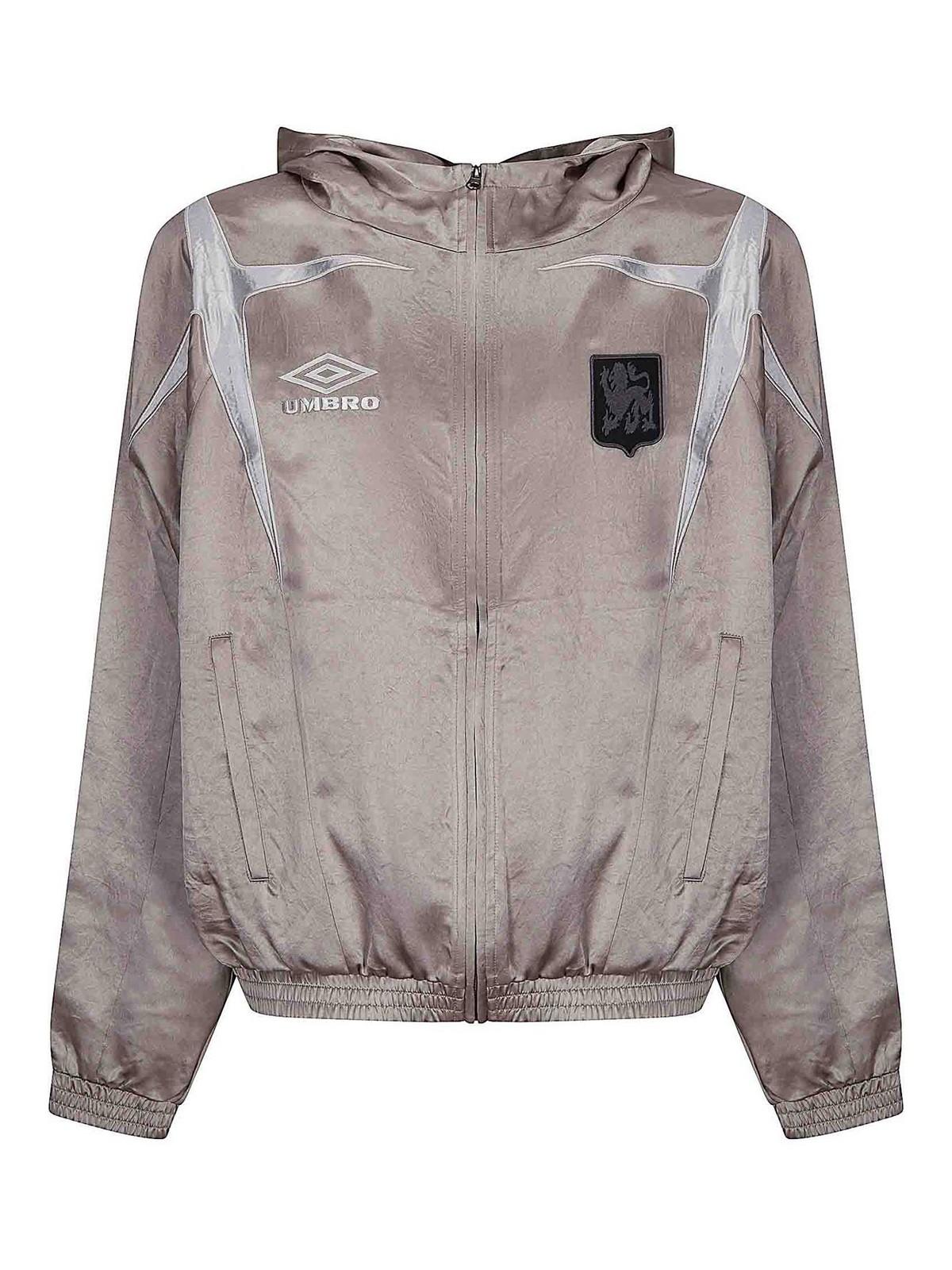 Umbro Satin Jester Track Jacket in Gray for Men | Lyst
