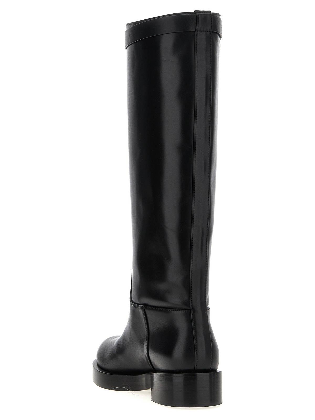 ロングブーツ MACH & MACH Black leather Galaxy Riding boots Mach & Mach Knee-high boots for Women | Online Sale up to 53