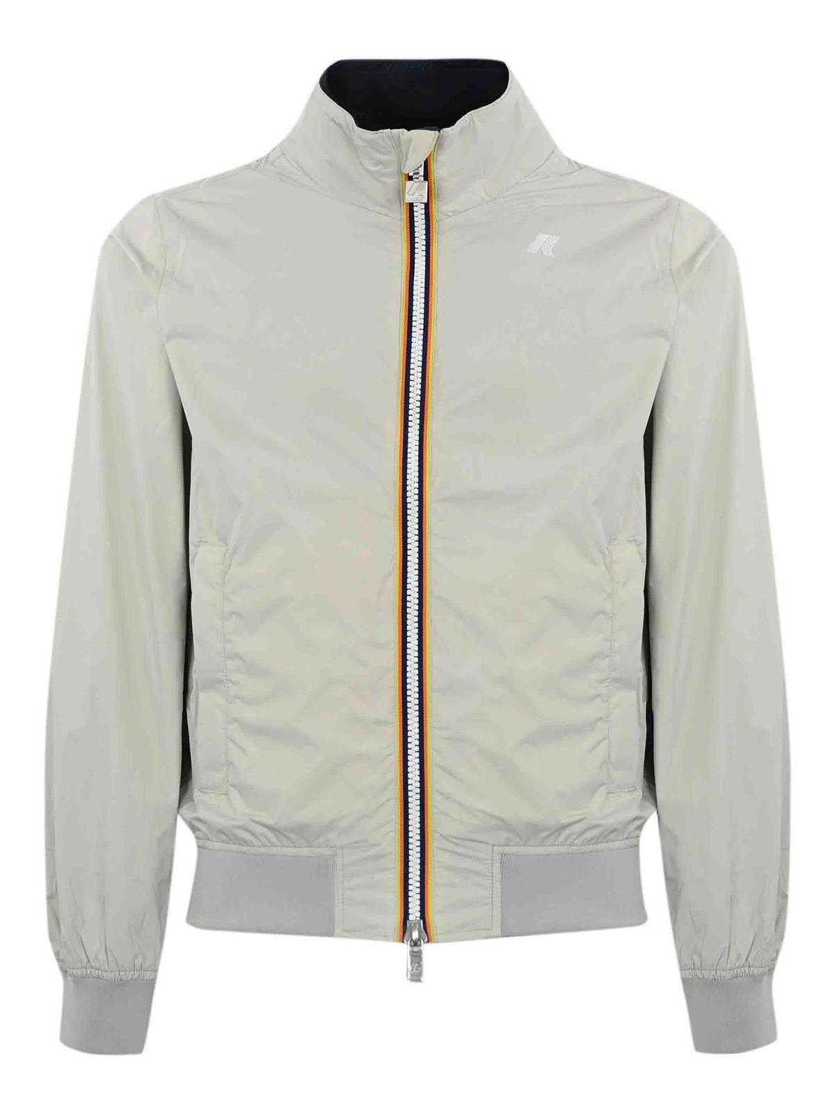 K Way Bomber Jacket in Grey for Men Lyst UK