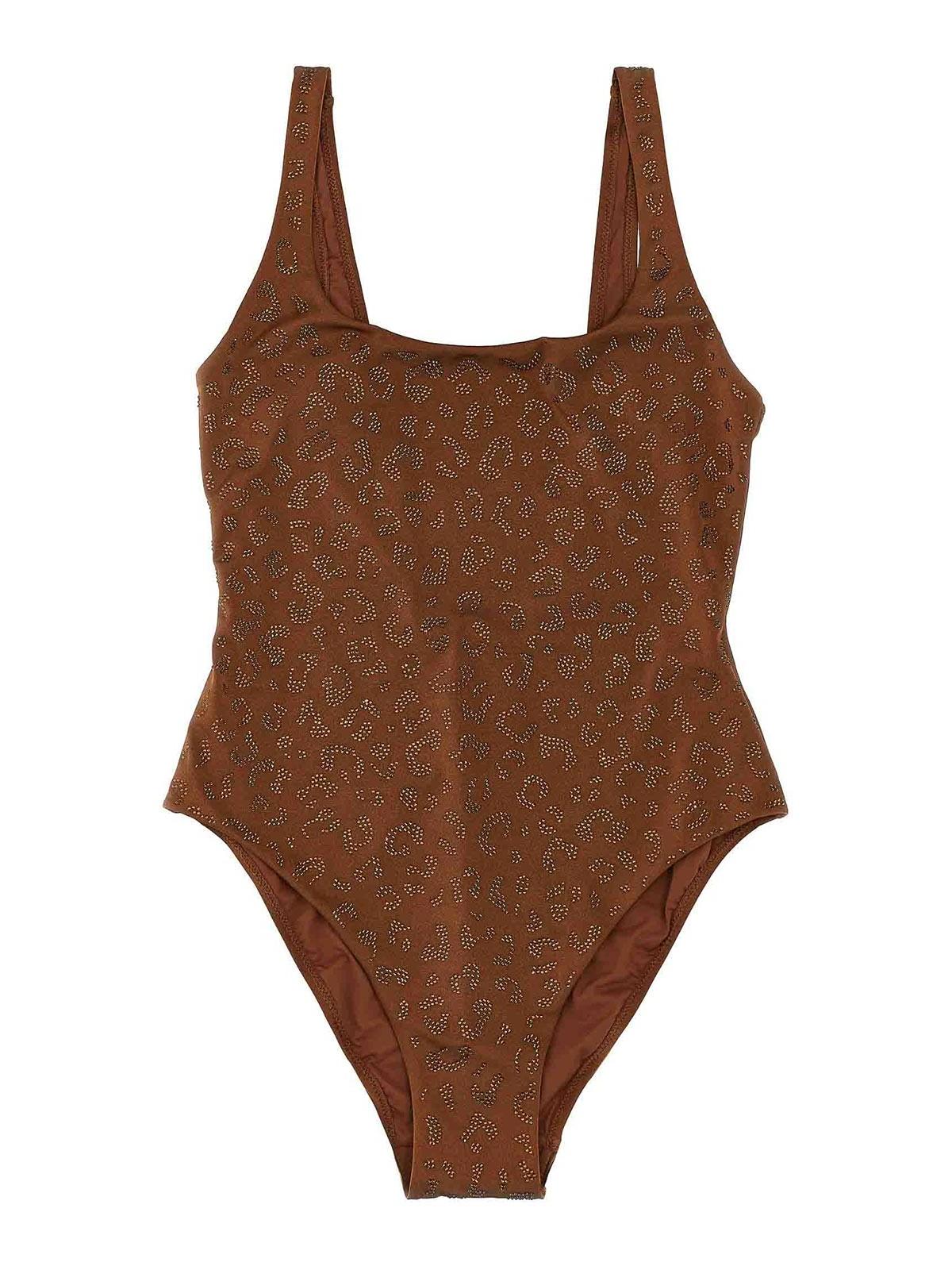 水着・ビーチグッズその他 MC2 SAINT BARTH 'Soleil' one-piece swimsuit Blue Woman solid colors one piece swimsuits – MC2 Saint Barth
