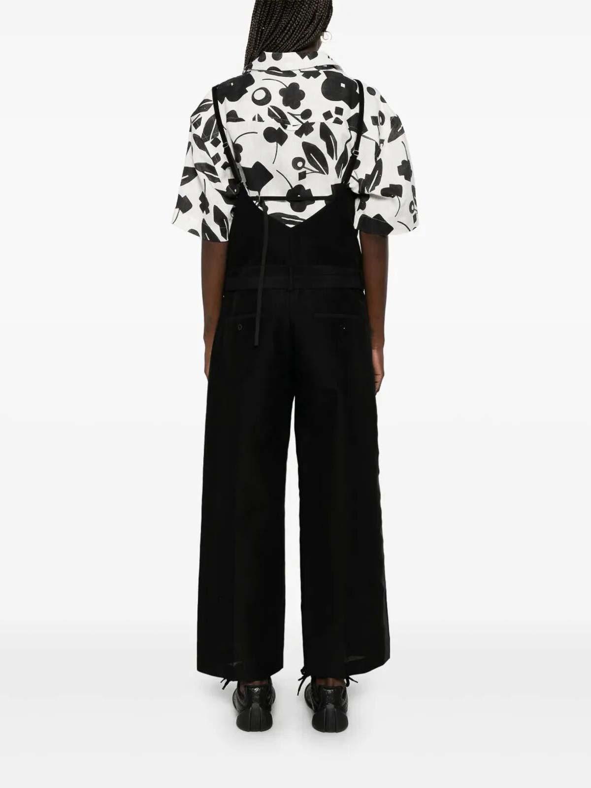 【sacai】Belted Silk Cotton Jumpsuit SACAI | Belted Silk Cotton Jumpsuit | Women | Lane Crawford