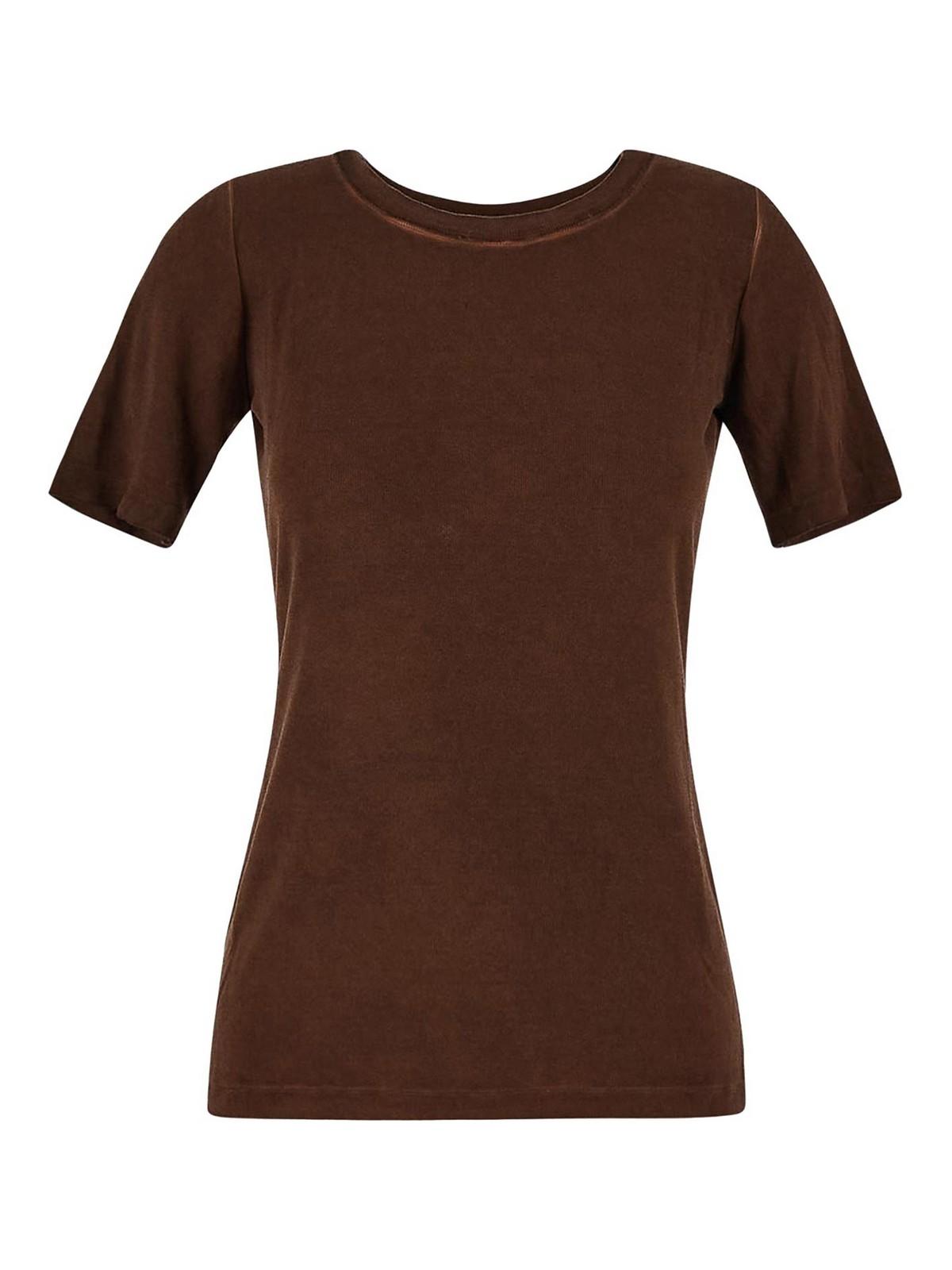 Tシャツ・カットソー UMA WANG Women Tops UK7144UW600 Brown Uma Wang Tops for Women | Online Sale up to 58% off | Lyst
