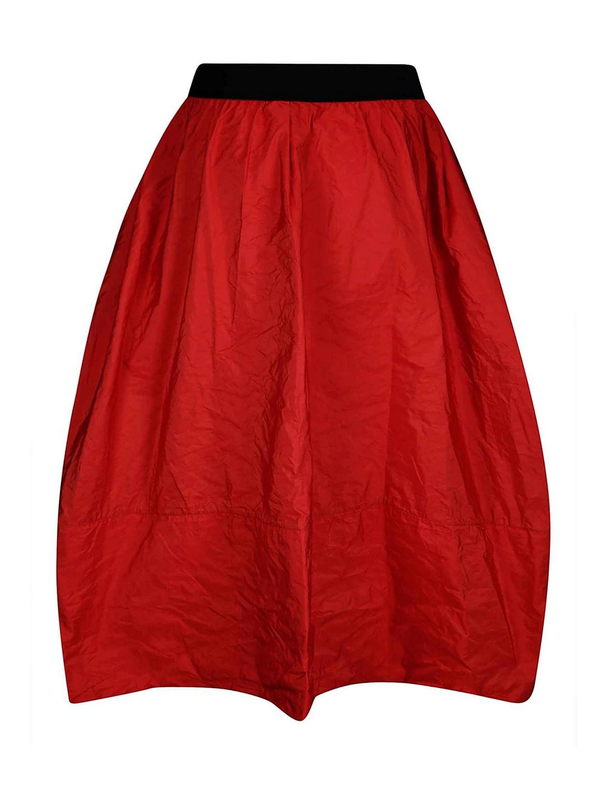 スカート Maria Calderara Maxi Side Slit Sequin Skirt With Taffeta Maria Calderara Maxi Side Slit Sequin Skirt With Taffeta