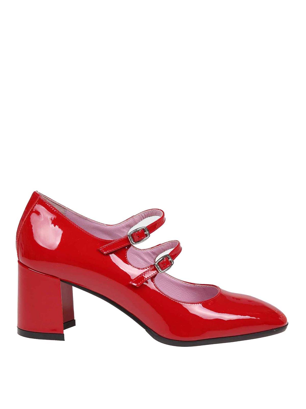 CAREL PARIS Alice Pump In Patent Leather in Red Lyst