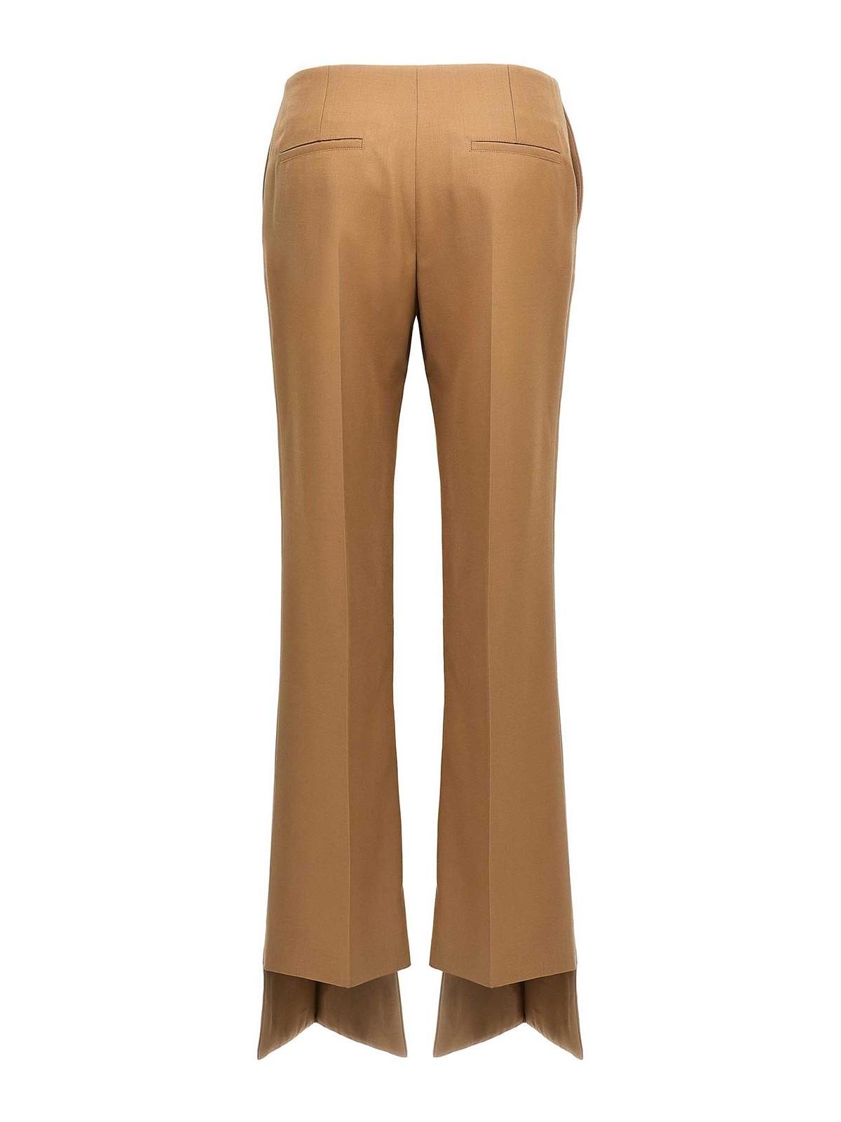 パンツ CHLOE STRAIGHT-LEG TROUSERS IN CANVAS Chloé Straight-leg pants for Women | Online Sale up to 60