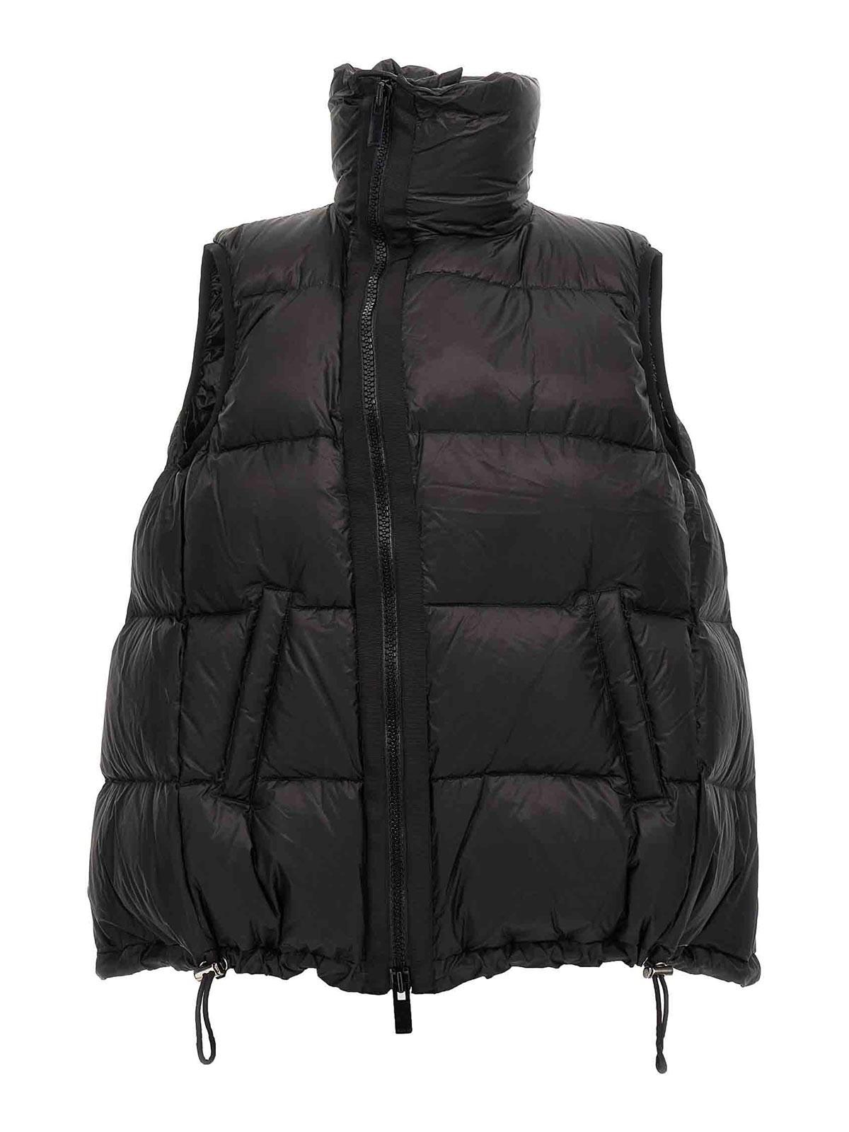 ブルッキー美品sacai Puffer Vest ブラック サイズ1 SACAI - Puffer Down Vest Sacai