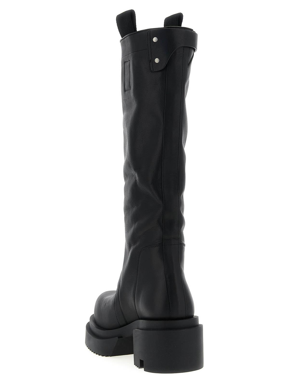 rick owens PULL ON BOGUN / BLK Rick Owens 80mm Army Bogun Boots