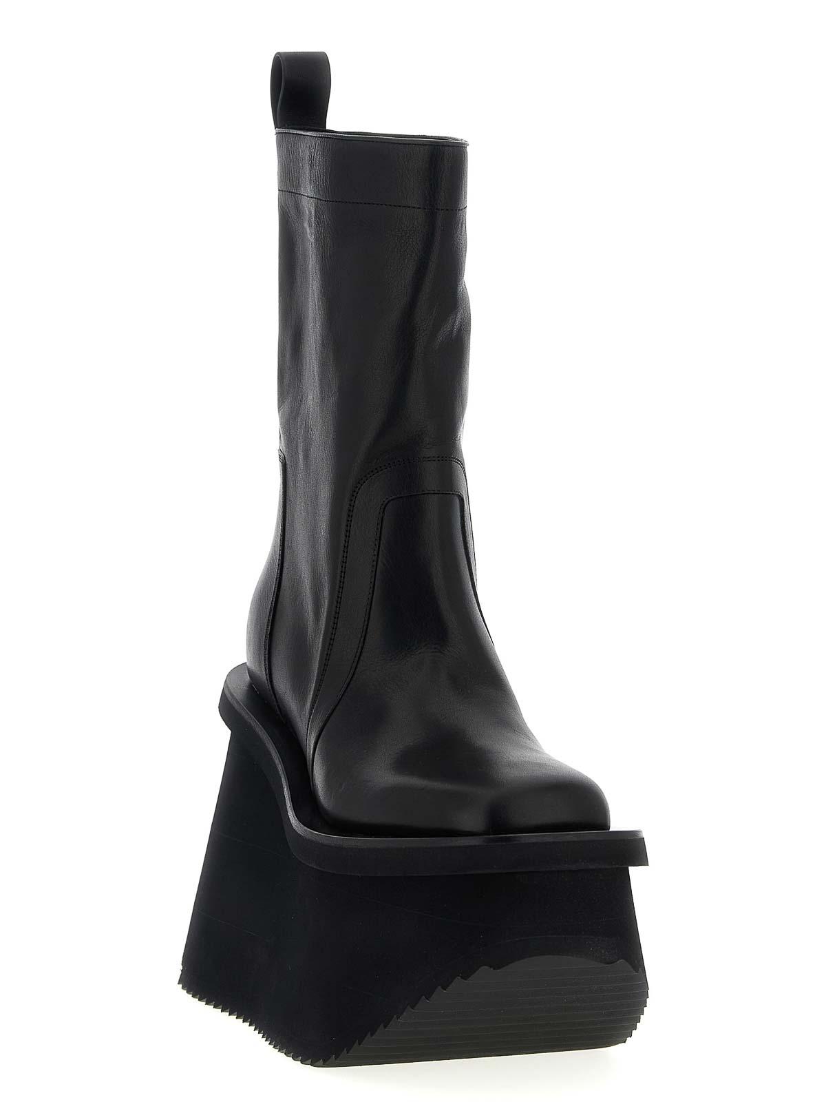 Rick Owens Factory Ankle Boots in Black for Men | Lyst