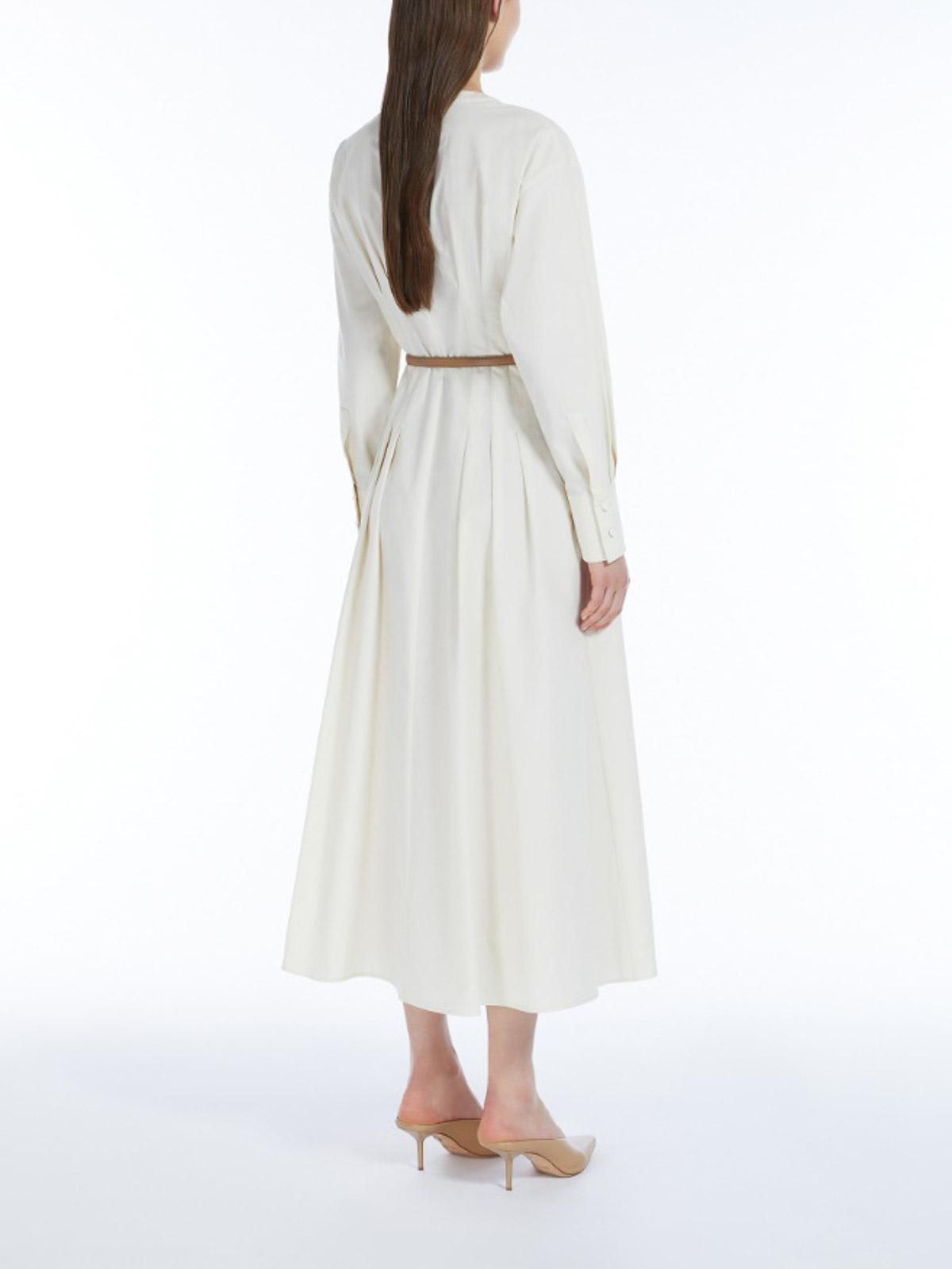 MAX MARA★ORVIETO Cotton Dress★ORVIETO 002★100% Cotton Max Mara Orvieto Cotton Shirt Dress in White | Lyst