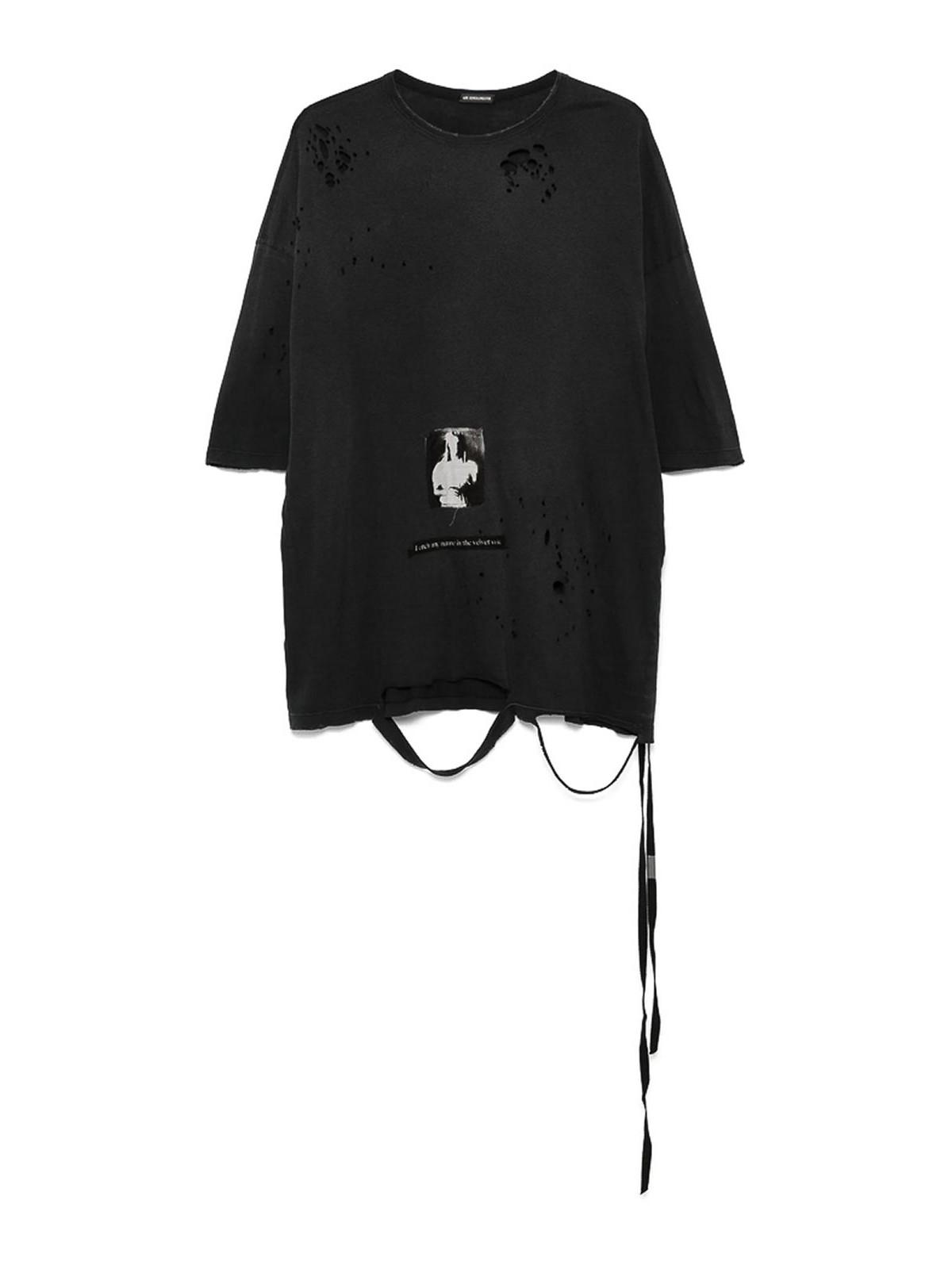 ANN DEMEULEMEESTER◇Tシャツ/S/コットン/GRY