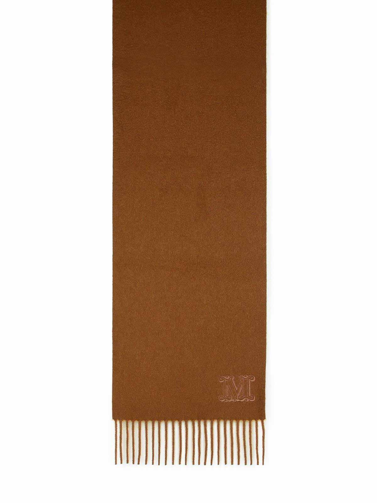 スカーフ Max Mara 'Wsdalia' Cashmere Stole With Beige 'Monogram' Max Mara Dalia Fringe Monogram Cashmere Scarf | Neiman Marcus
