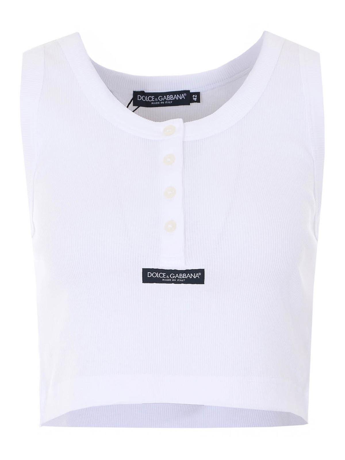 Dolce & Gabbana Sleeveless and tank tops for Women | Online Sale Dolce & Gabbana Sleeveless and tank tops for Women | Online Sale