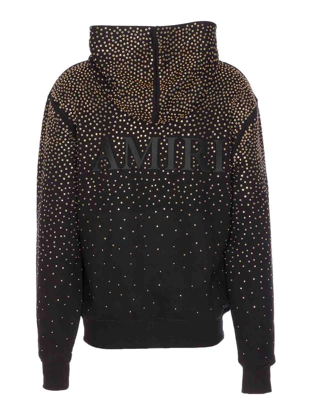 Amiri Crystal Hoodie in Black for Men | Lyst