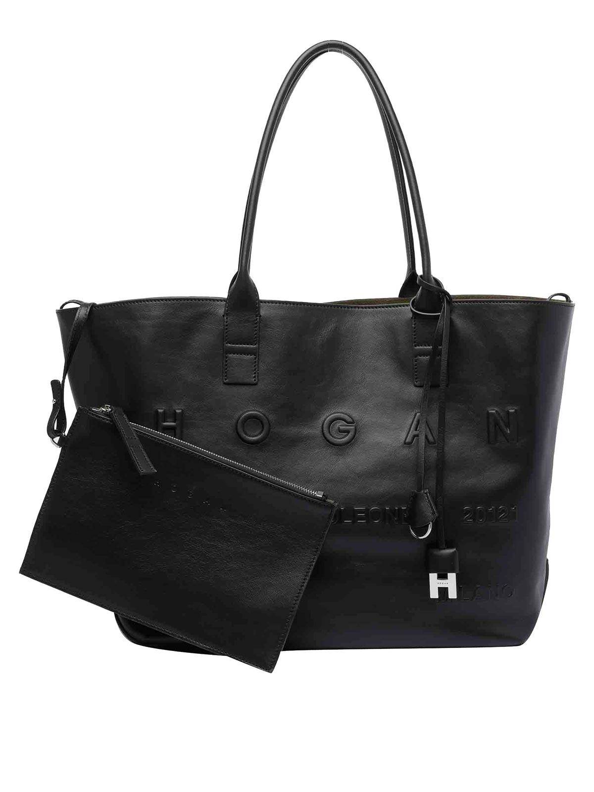 トートバッグ HOGAN LOGO SHOPPING BAG HOGAN Hogan H-Bag Shopping Bag Small | REVERSIBLE