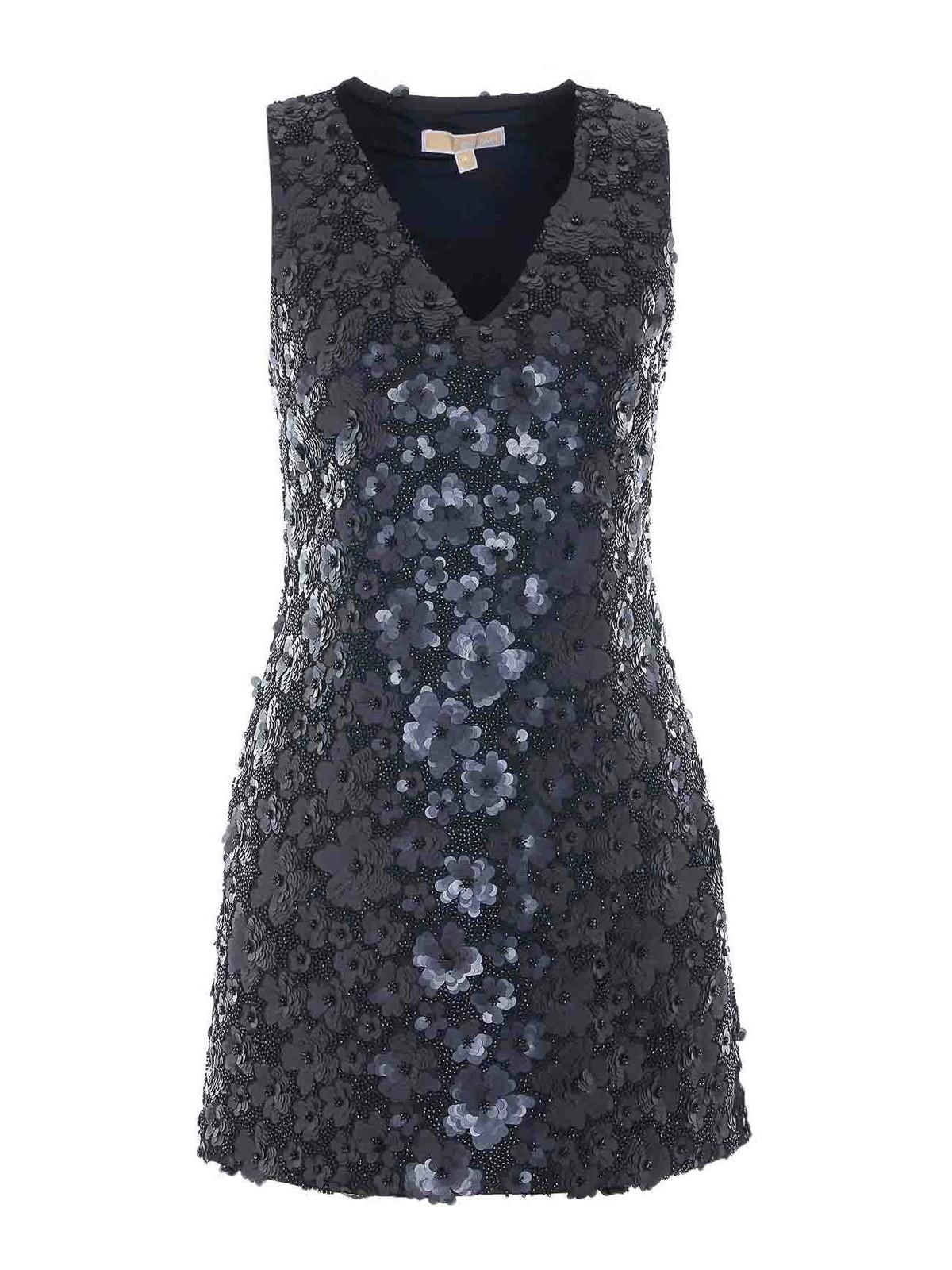 sachin and babi light blue dress Alivia embellished minidress in black - Rebecca Vallance main image 1