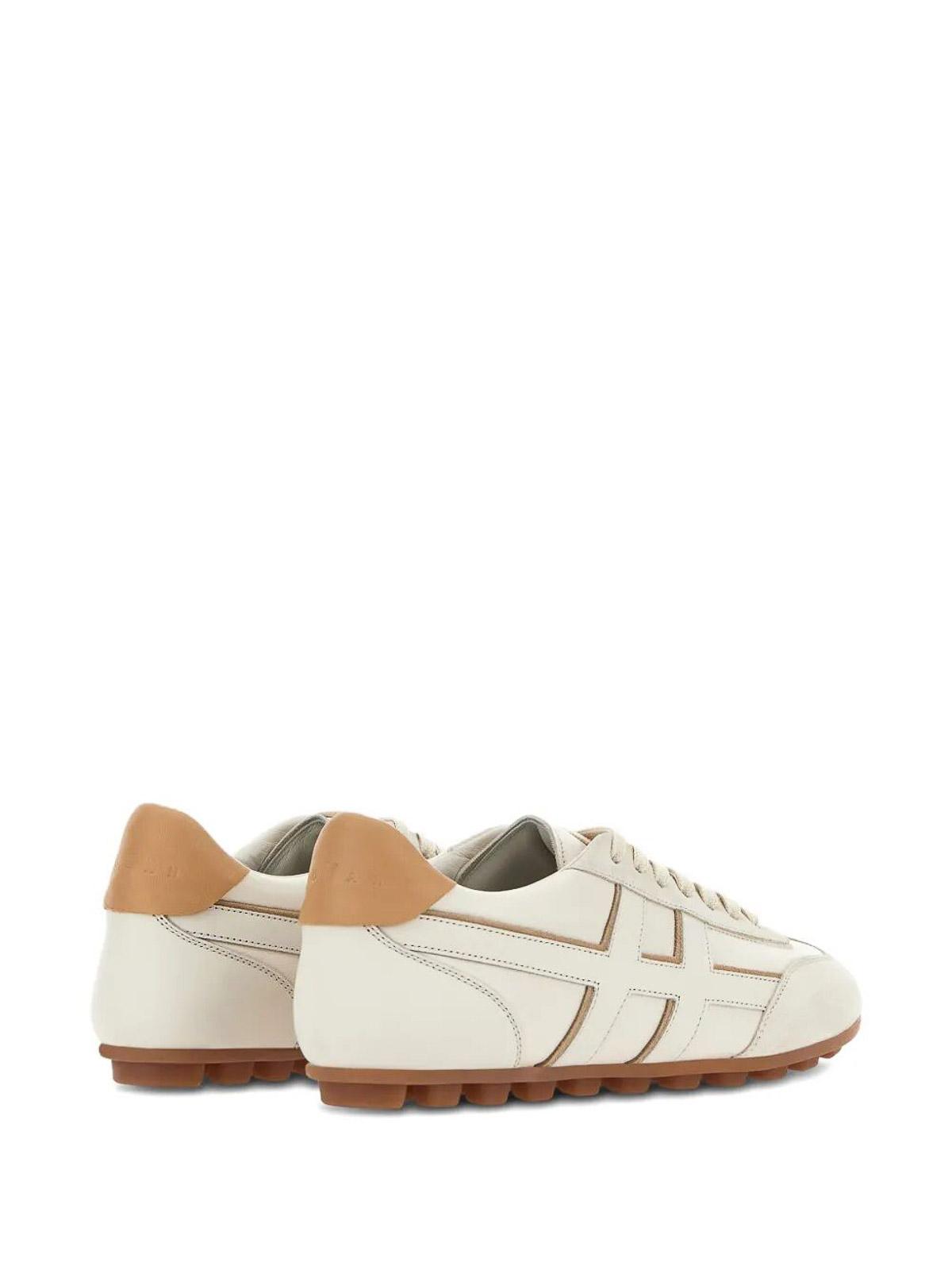 スニーカー Hogan H693' Yogurt-Colored Smooth Leather Sneakers DHgate.com:Mens Leather Sneakers - Casual, Smooth Calfskin