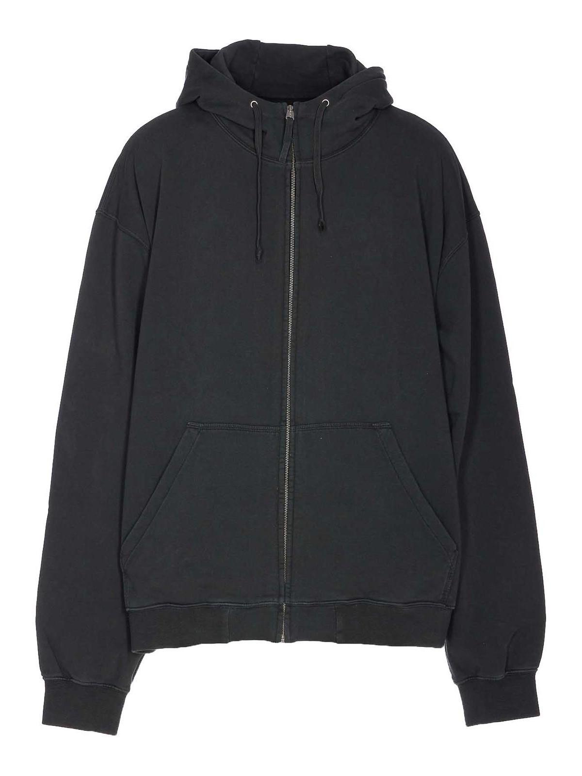 パーカー・フーディ Maison Margiela Zip-Up Hooded Sweatshirt Maison Margiela - BLACK ZIP-UP HOODED SWEATSHIRT – LE LABO STORE