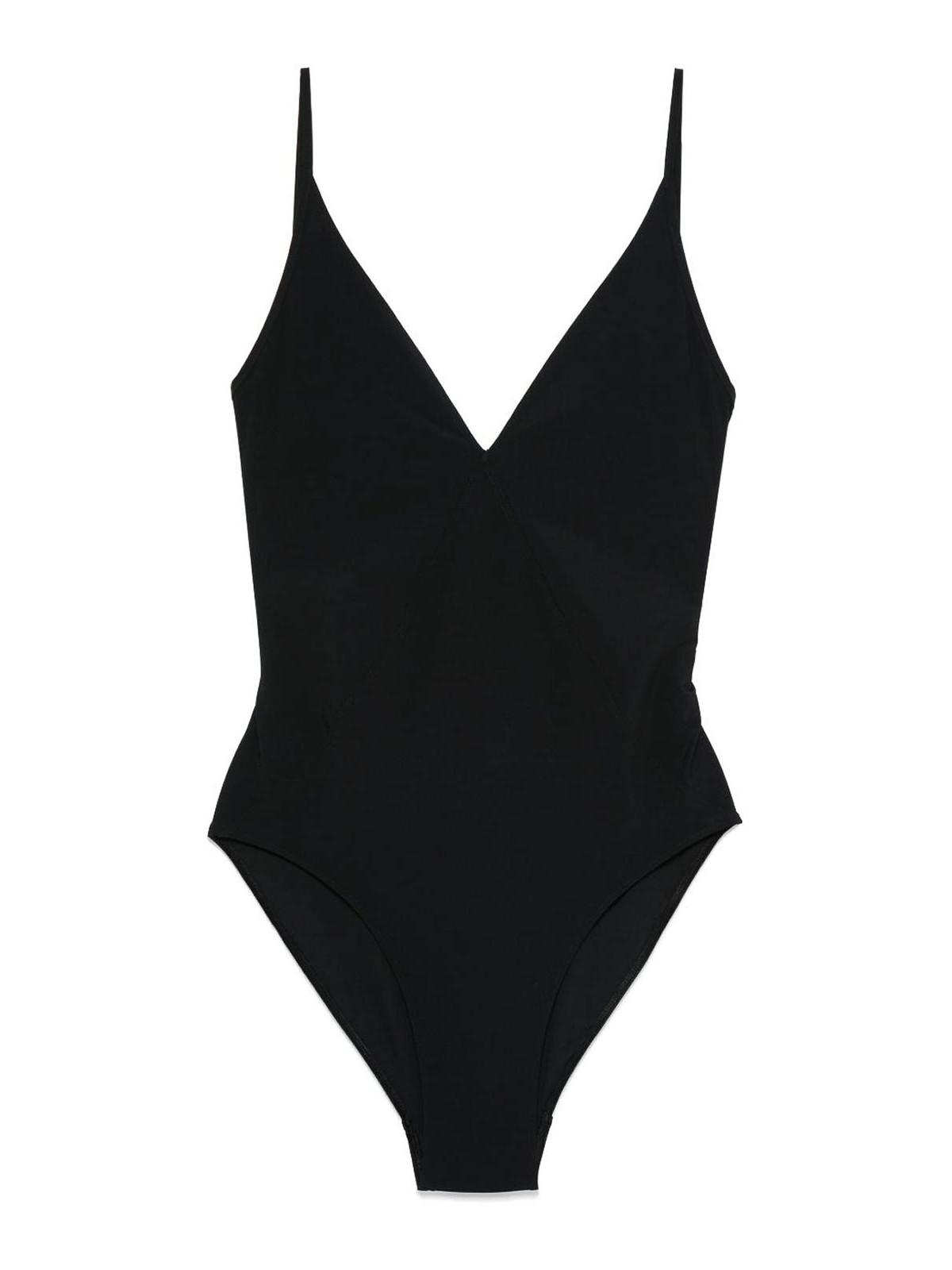 【関税&送料込み】Rick Owens Plunging V-Neck Swimsuit Rick Owens Plunging V-Neck Swimsuit in Black | Lyst