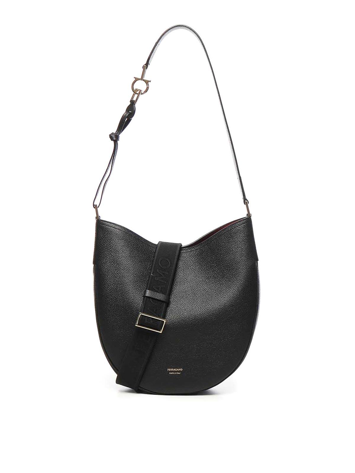 【大人気】FERRAGAMO North-South ホーボー バッグ ブラウン Hobo bag (M) - Women | Ferragamo