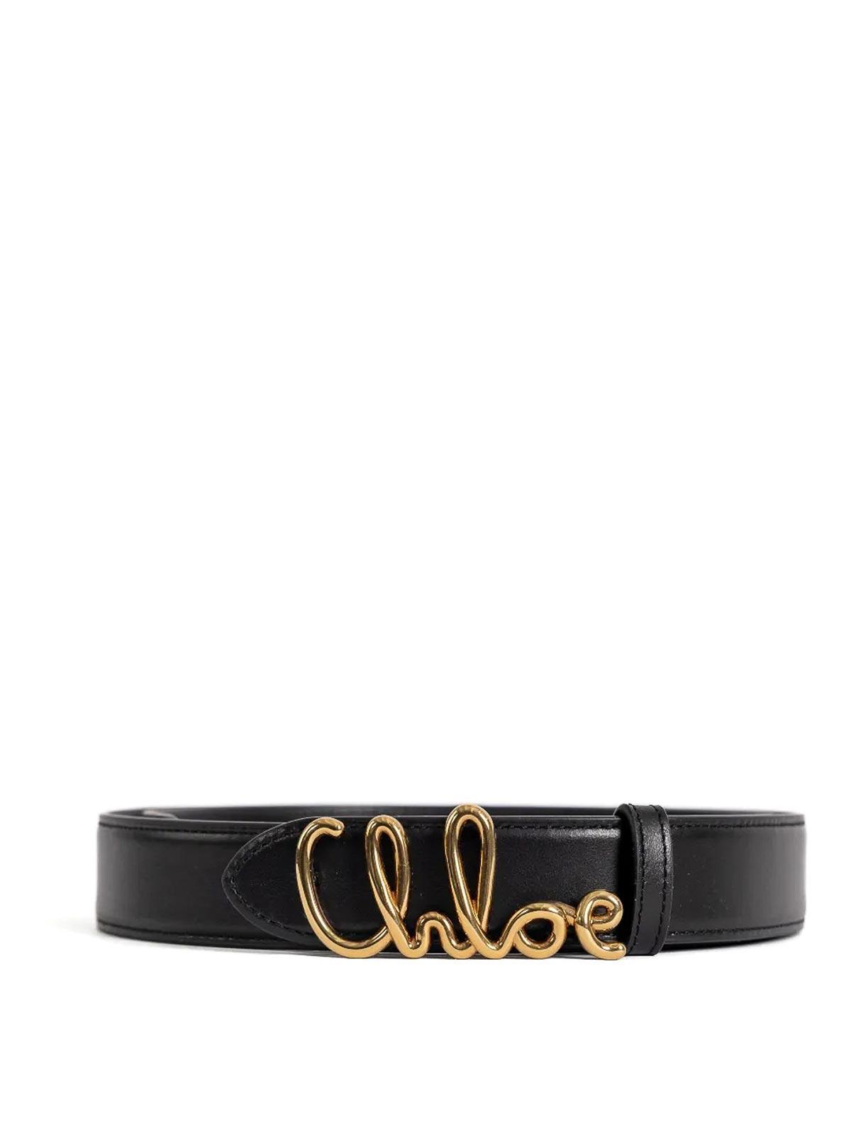 SEE BY CHLOE DARK GRAY CLASSIC BELT | WOMENS Small Marcie belt Black - Chloé main image 4