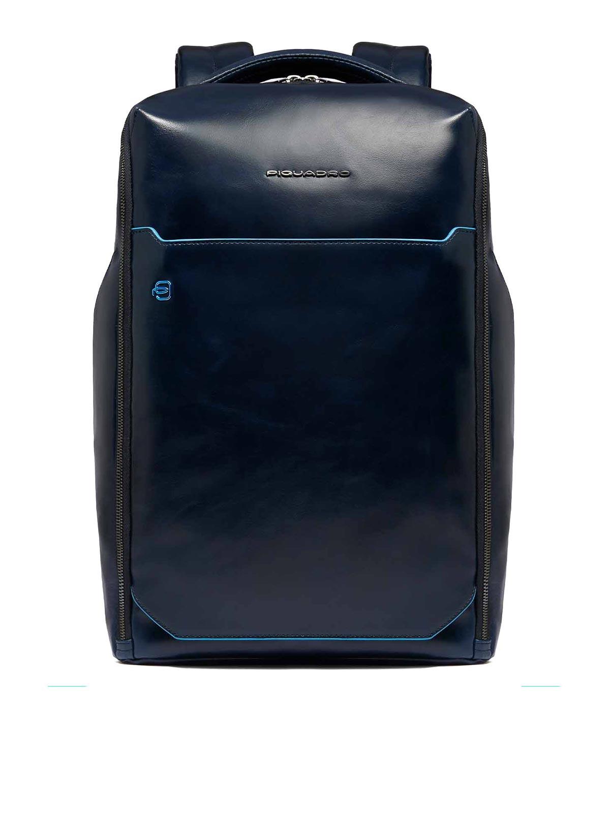 PIQUADRO ブラック レザーバックパック 22475915_52503077_1000.jpg