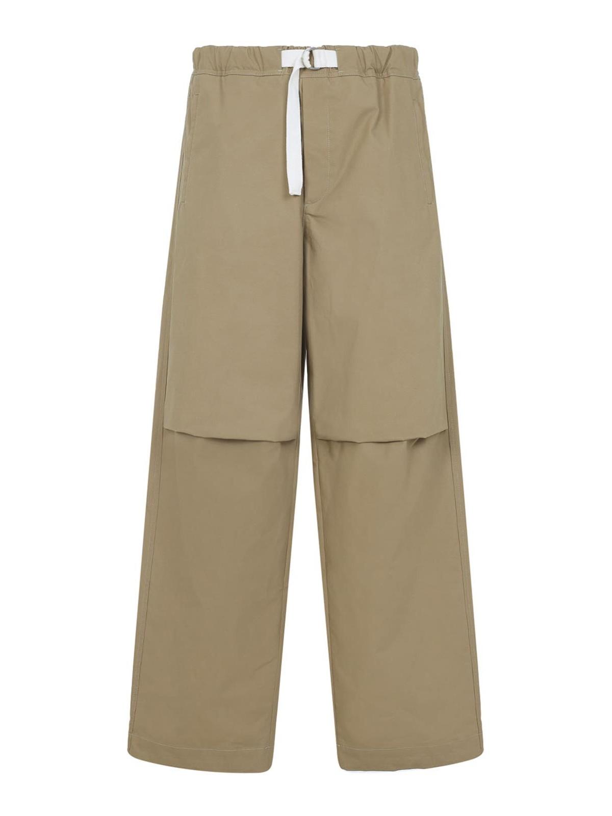 パンツ JIL SANDER Wide Cotton Pants 送料&関税込】Jil Sander Wide Pants In Cotton Gabardine