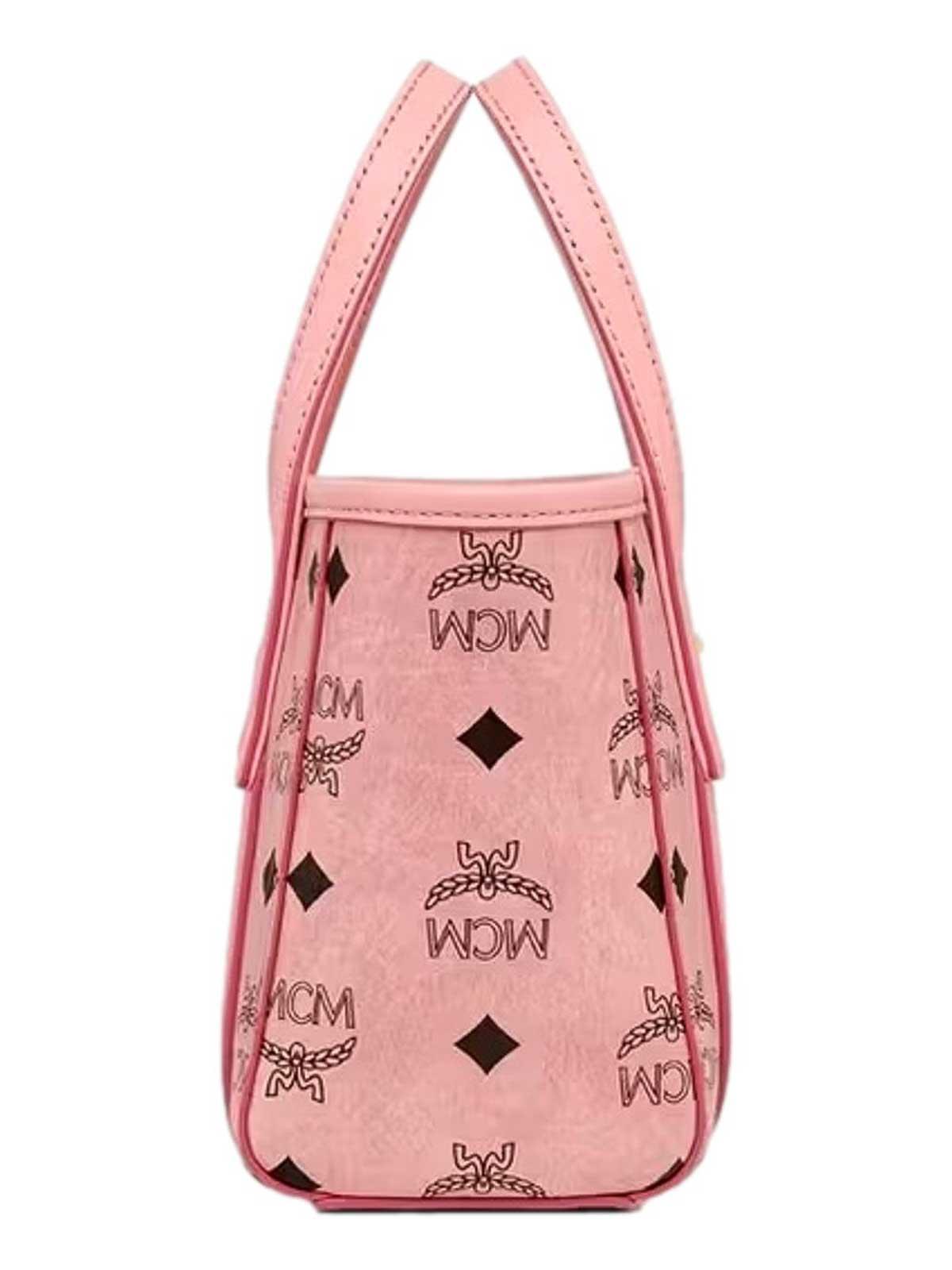 MCM Toni Top-Zip Shopper in Pink | Lyst