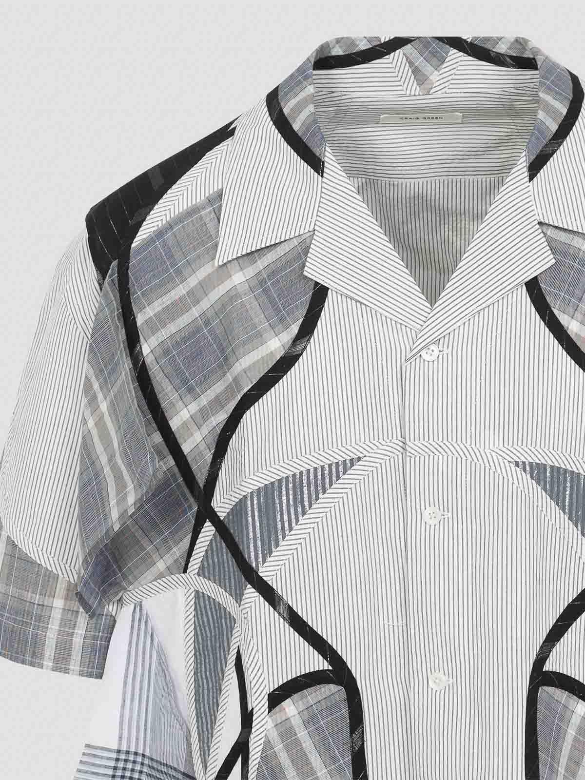 Tシャツ・カットソー CRAIG GREEN Craig Green Patchwork Shirt Blue Patchwork Shirt by Craig Green on Sale