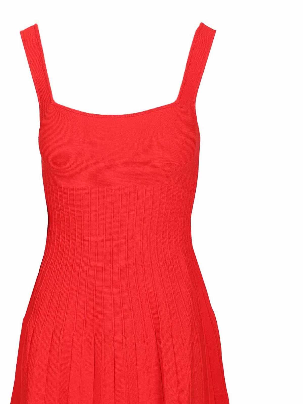 open lace back dress Staud Ellison Dress Red Rose