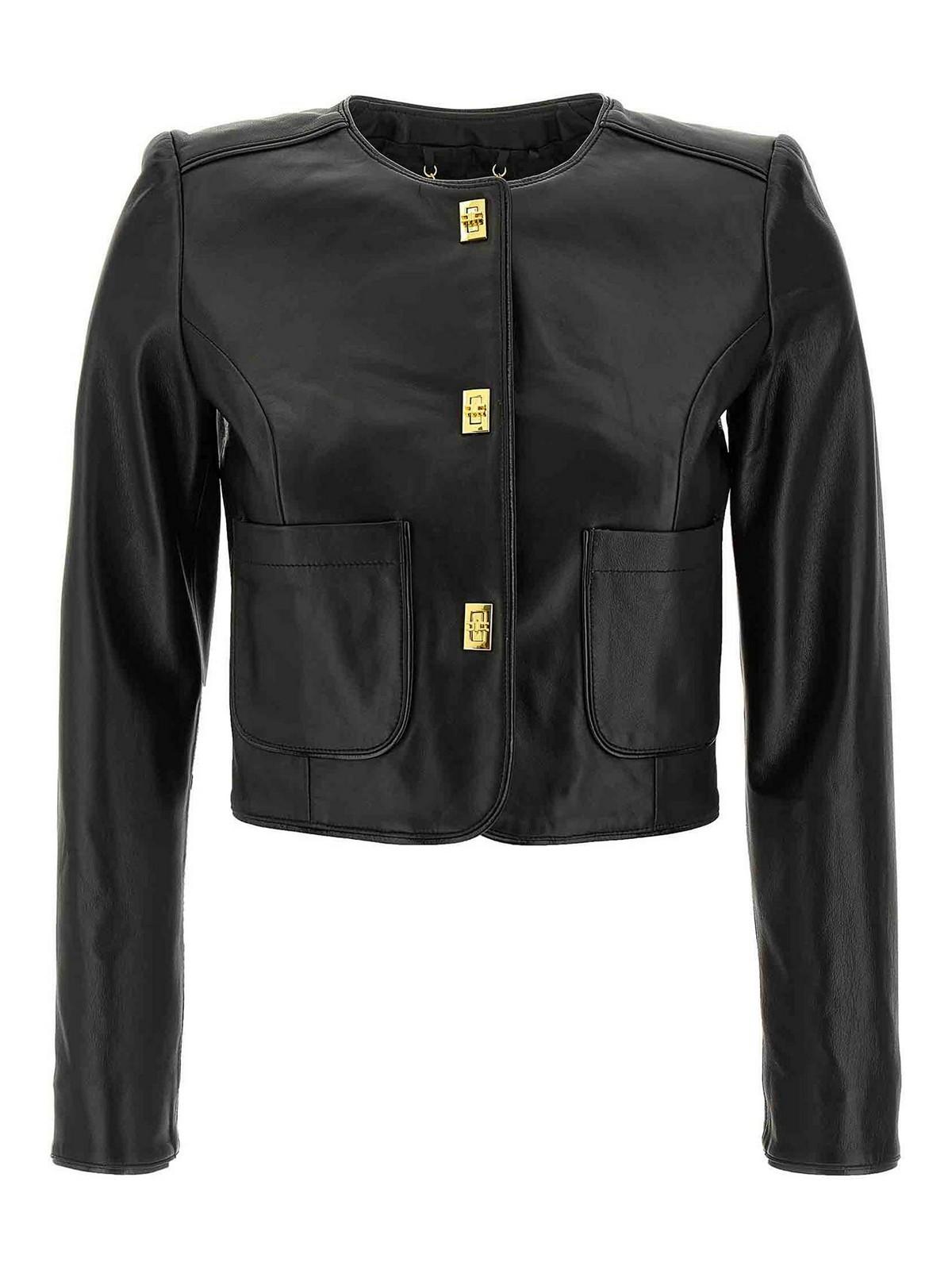 Elisabetta Franchi Leather jackets for Women | Online Sale up to