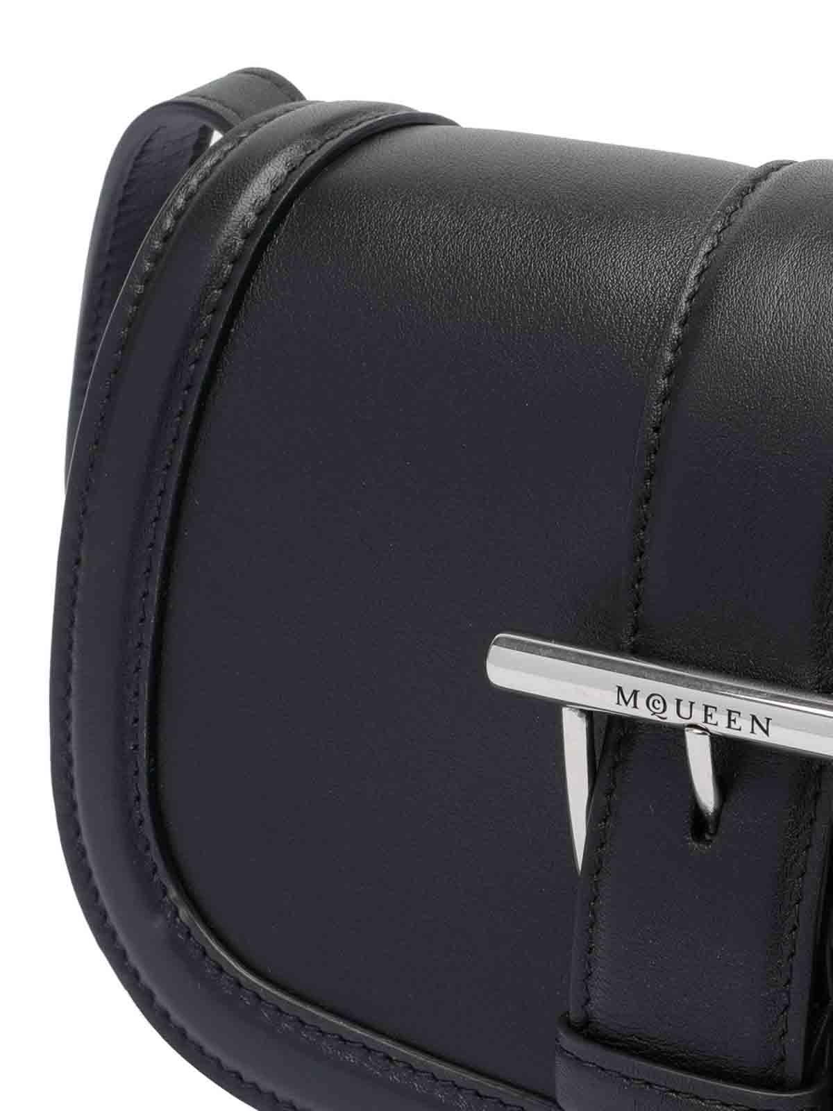 ショルダーバッグ Alexander Mcqueen Black Leather Maxi Satchel Shoulder Bag Alexander McQueen Black Leather Maxi Satchel Shoulder Bag
