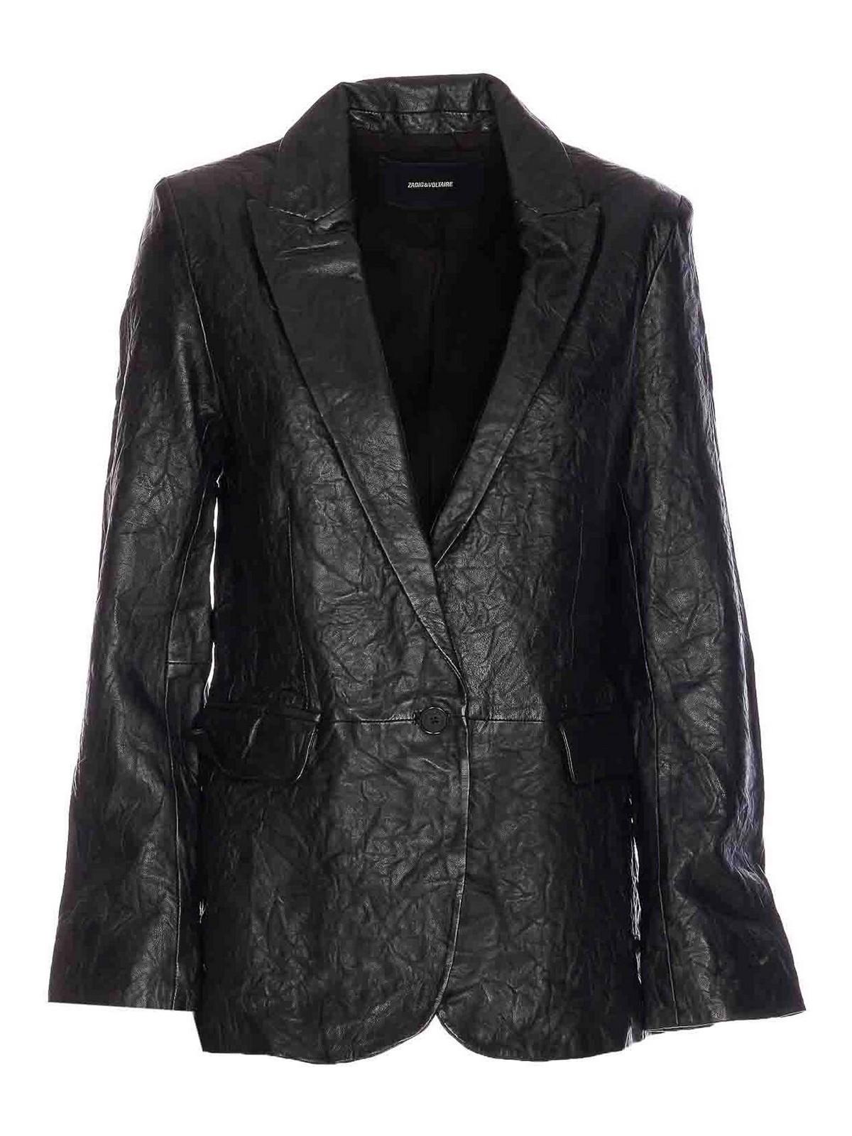 Zadig & Voltaire Leather jackets for Women | Online Sale up to 50