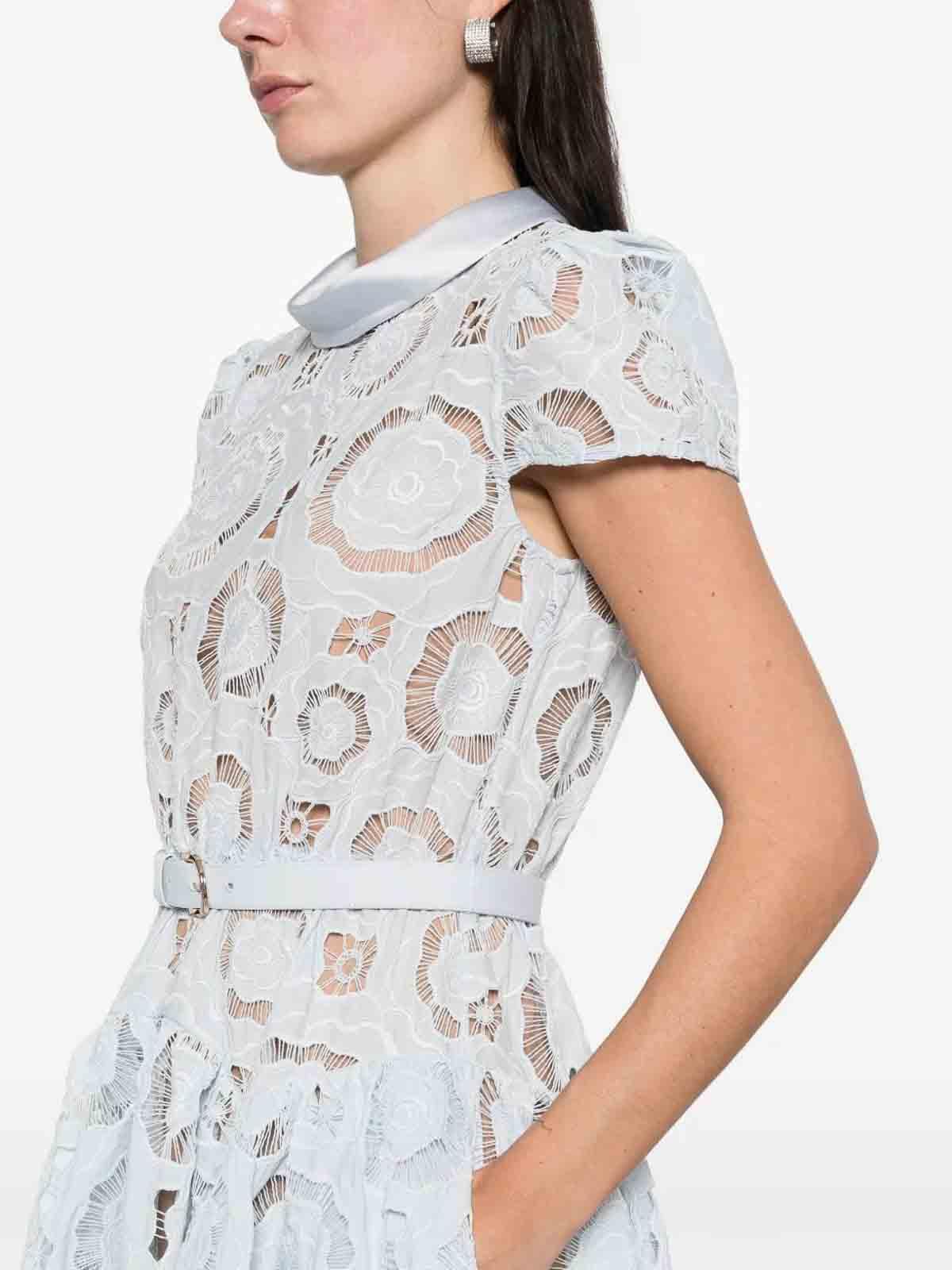 red lace one sleeve dress SK