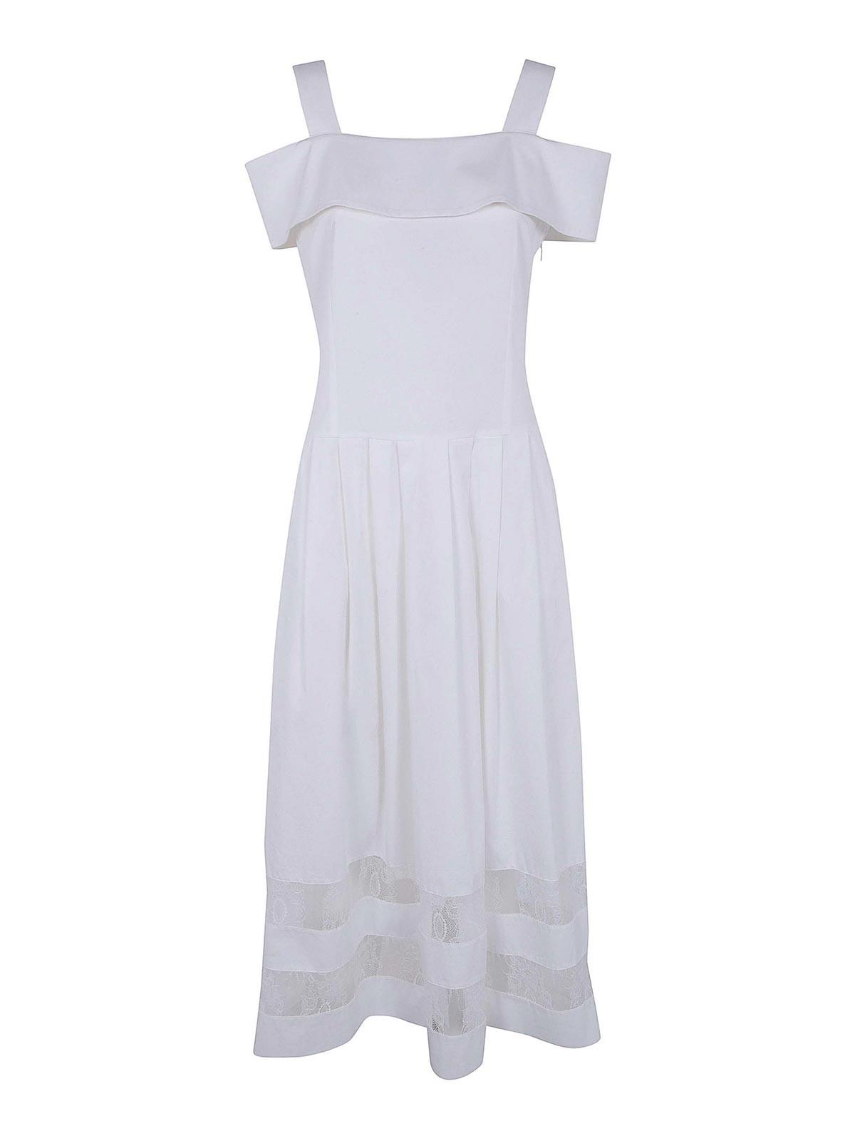 BLUGIRL BLUMARINE ビジュ チュール レース ドレス ワンピース レース 
