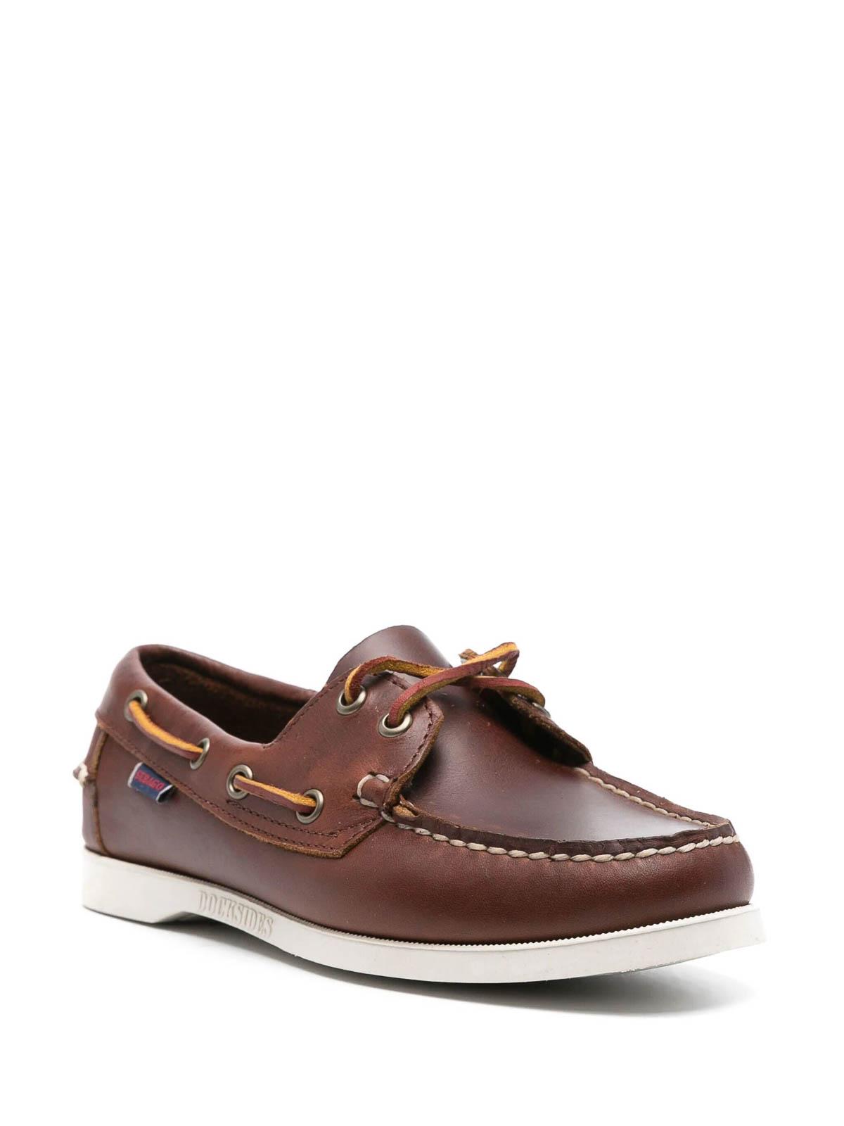 Sebago Dockside Portland Waxed in Brown Lyst UK