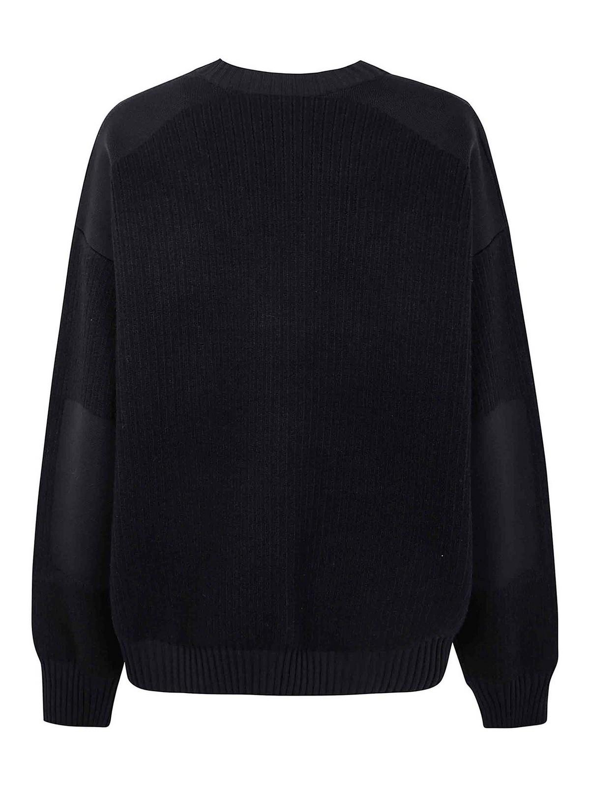 トップス Y-3 W CLASSIC SHEER KNIT CREW SWEATER adidas Y-3 | Womens Classic Sheer Knit Crew Sweater Black