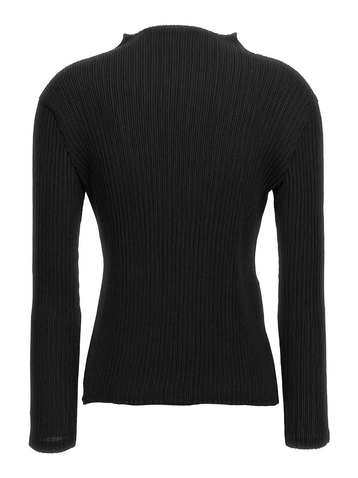 Issey Miyake PLEATS PLEASE 長袖ハイネックトップ Pleats Please Issey Miyake ハイネック プリーツトップ