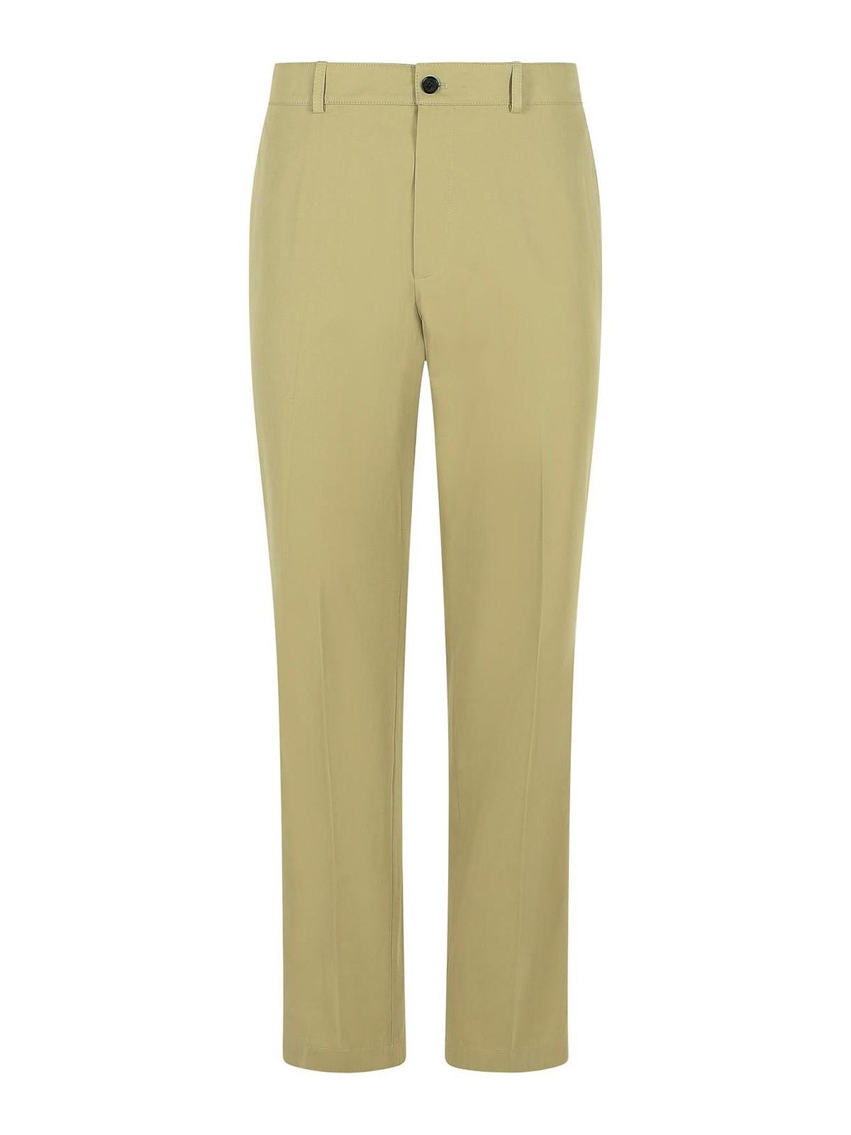 パンツ BURBERRY MILITARY GREEN COTTON PANT BURBERRY | Military green Men's Casual Pants | YOOX
